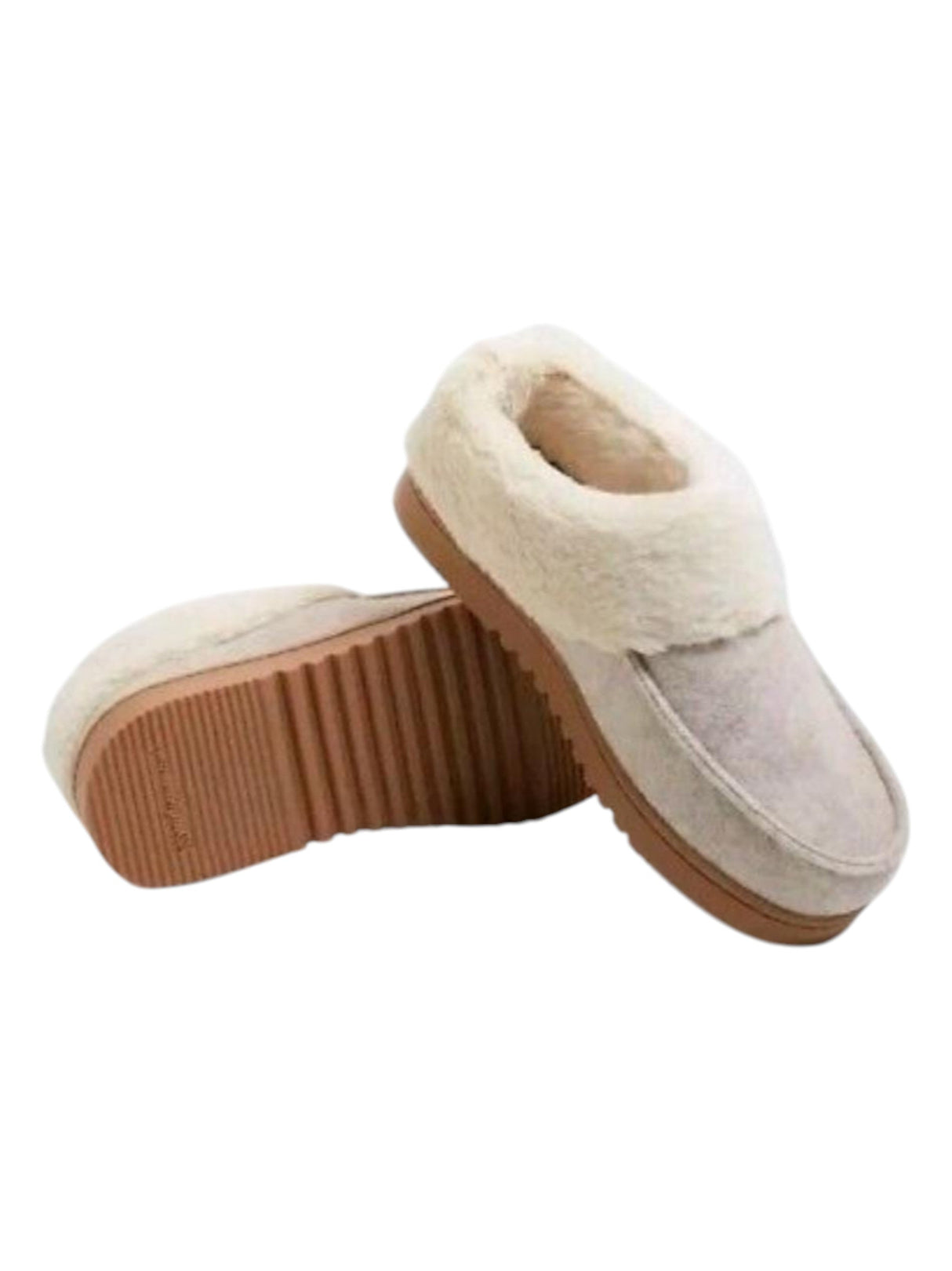 Image for Women's Plain Lined Slipper,Beige