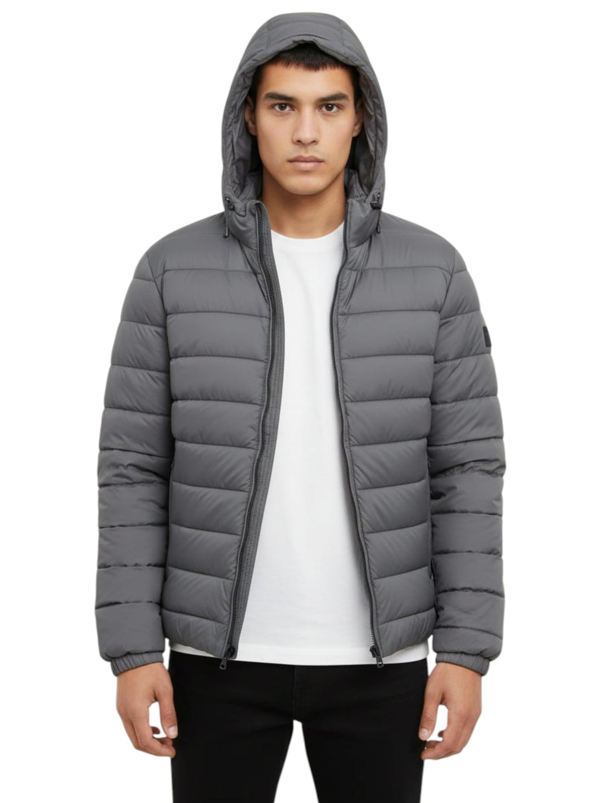 Image for Men's Quilted Jacket,Grey