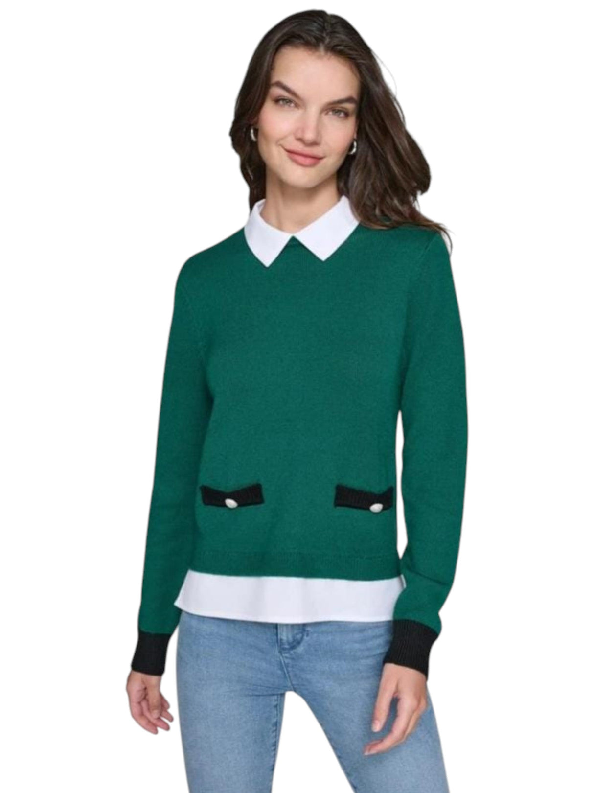 Image for Women's Knitted Top,Olive