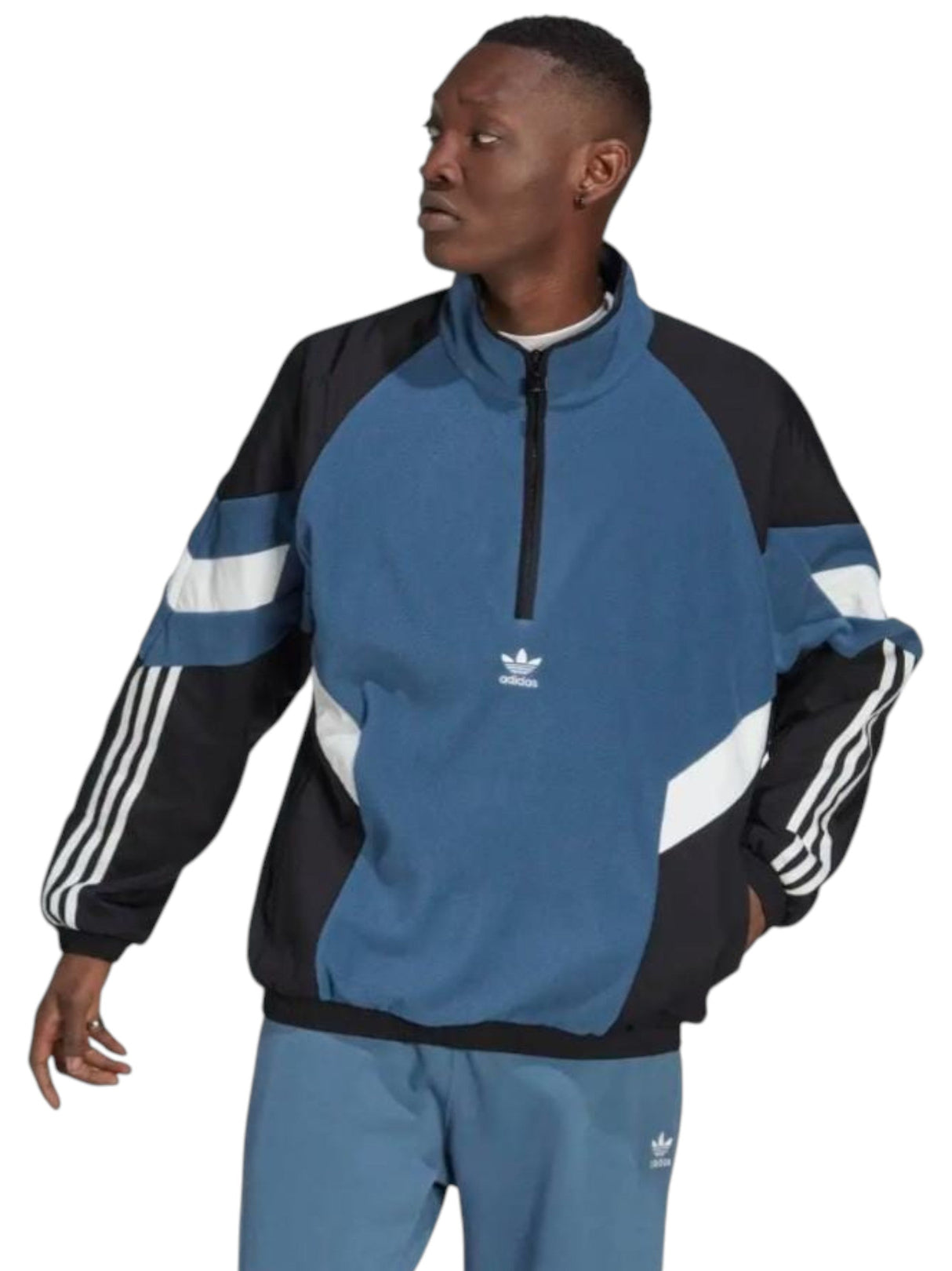 Image for Men's Colorblocked Sweaters,Dusty Navy
