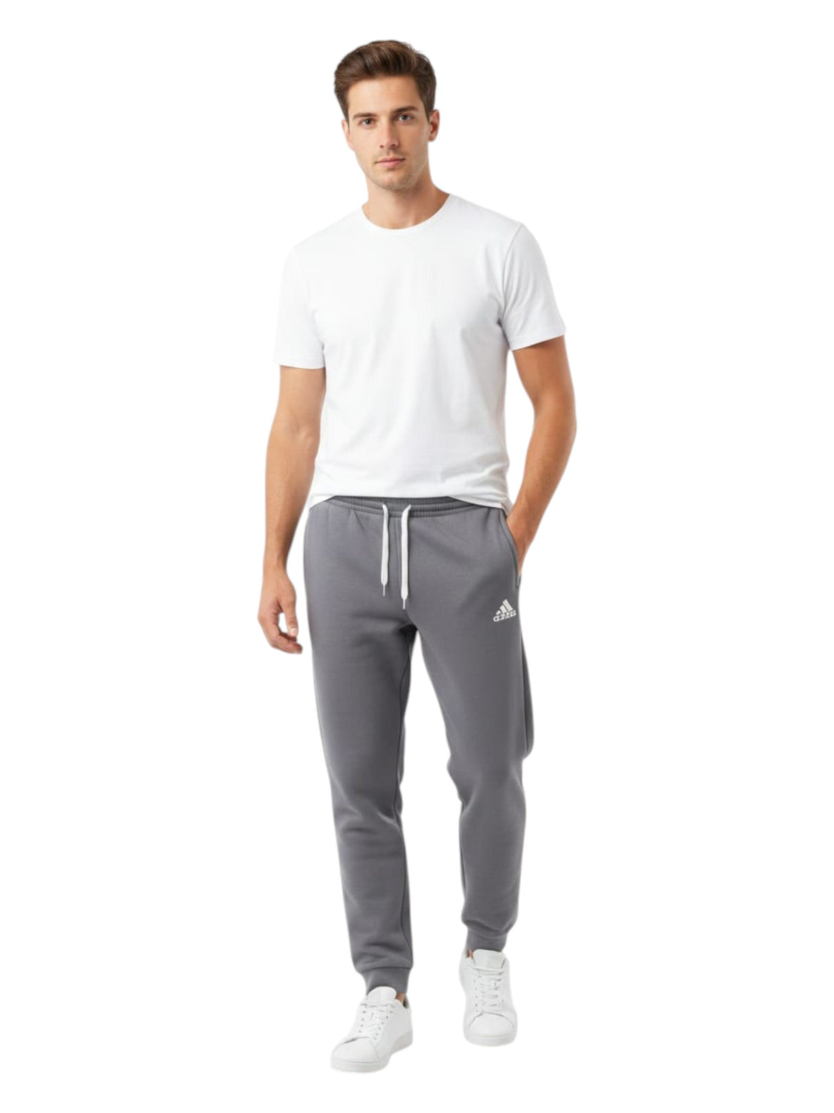 Image for Men's Plain Solid Pant,Grey