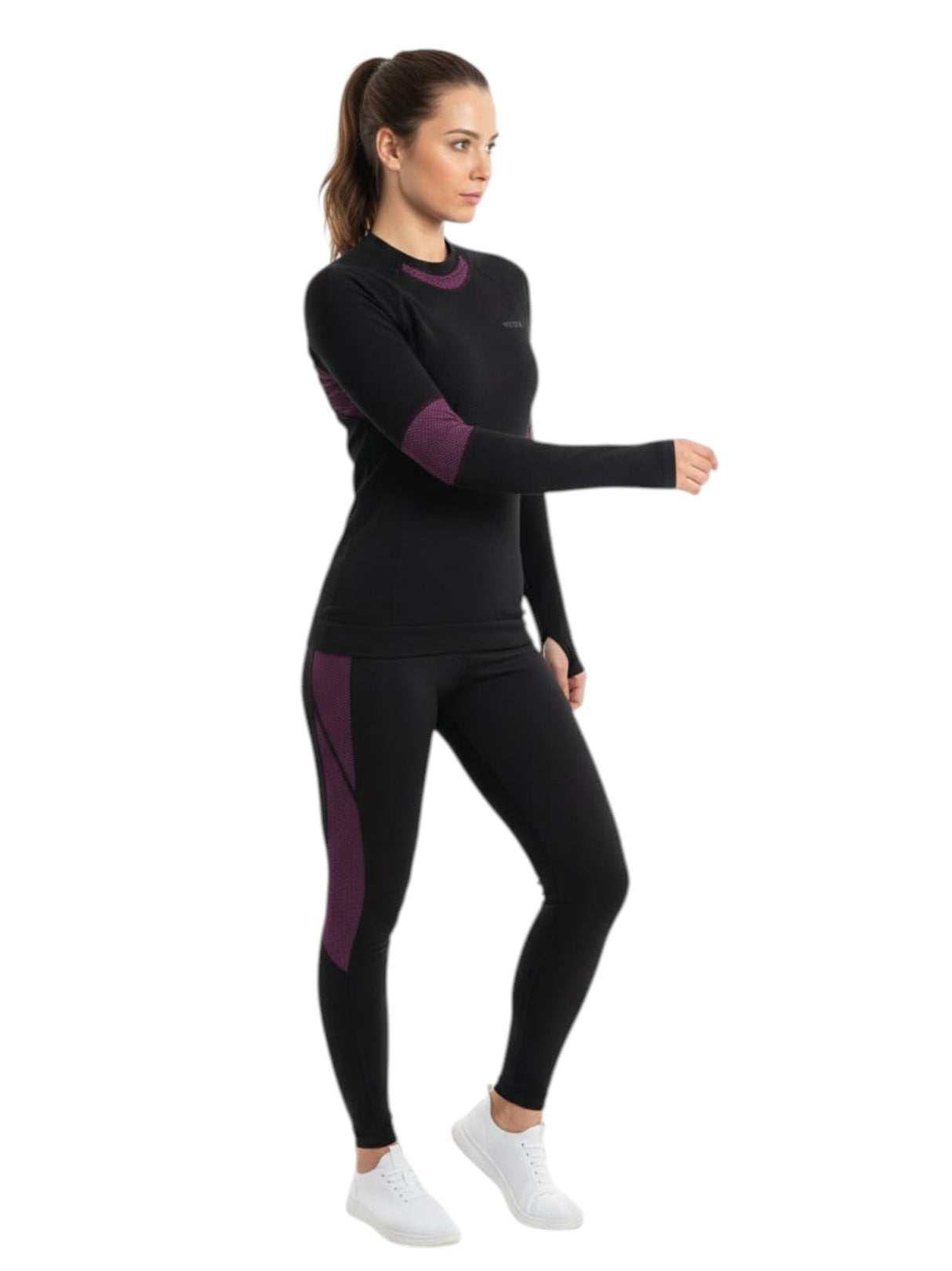 Image for Women's Textured Sport Top,Black