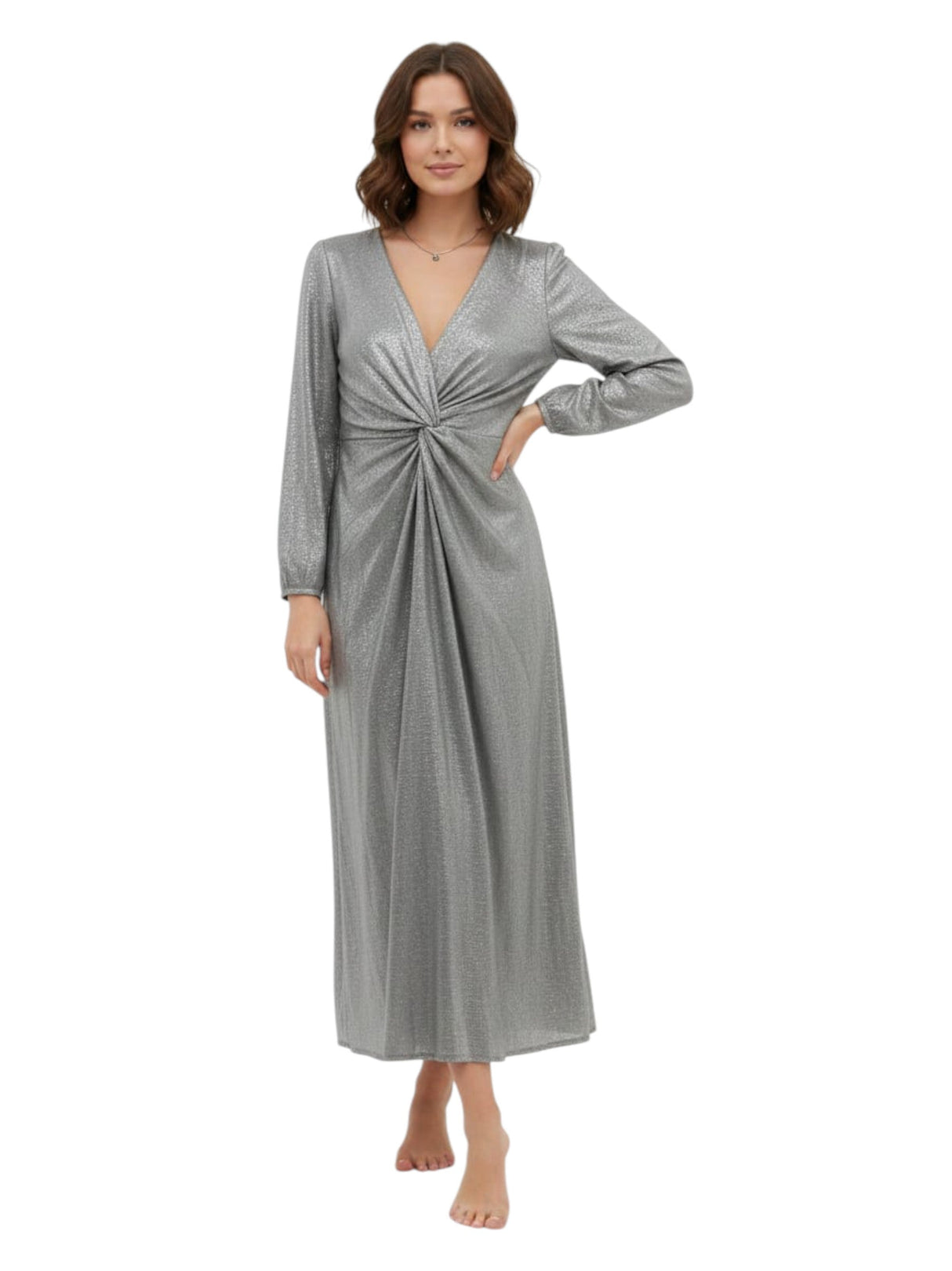 Image for Women's Mesh Dress,Silver