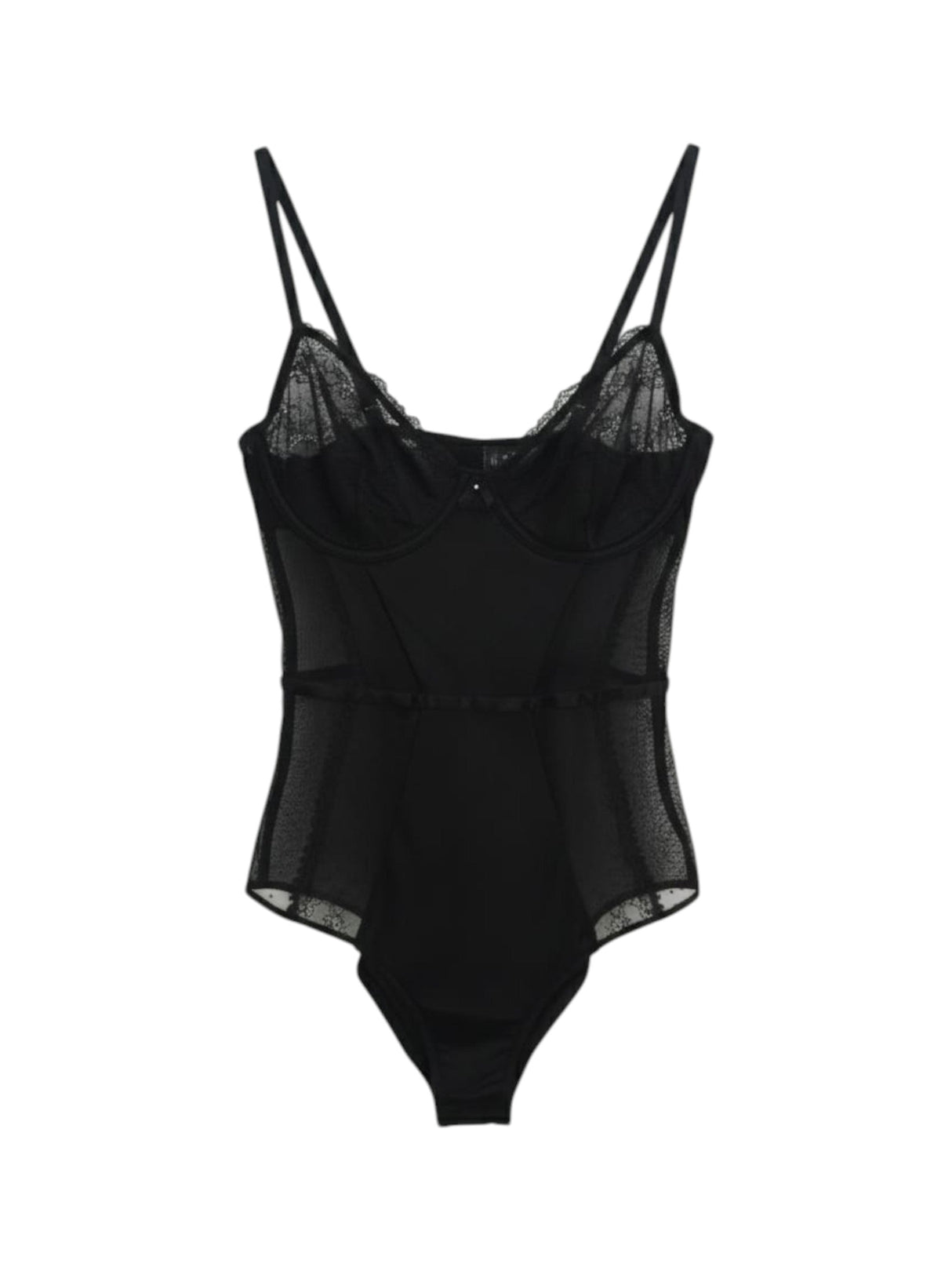 Image for Women's Lace Bra Bodysuit,Black