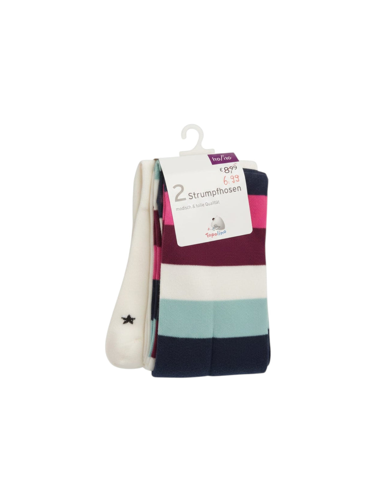 Image for Kids Girl�s Striped Tights Set 2Pieces,Multi