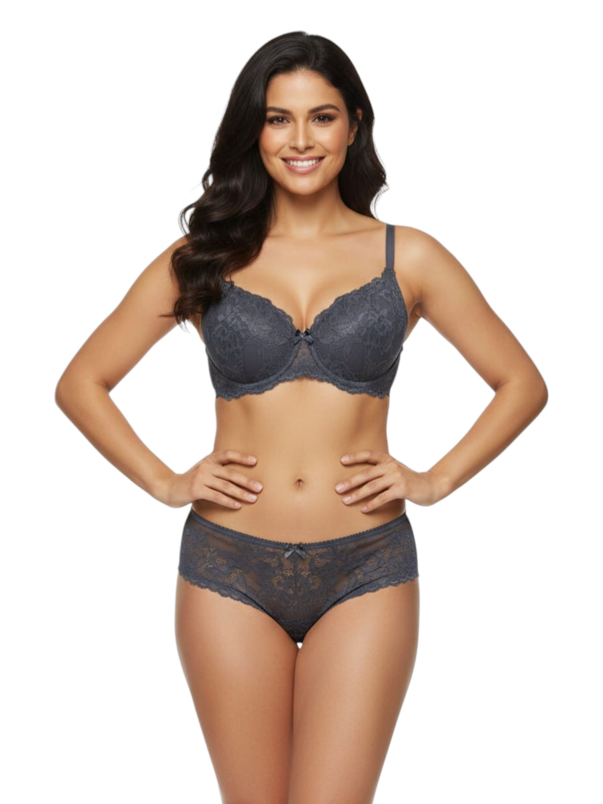 Image for Women's Lace Bra,Grey