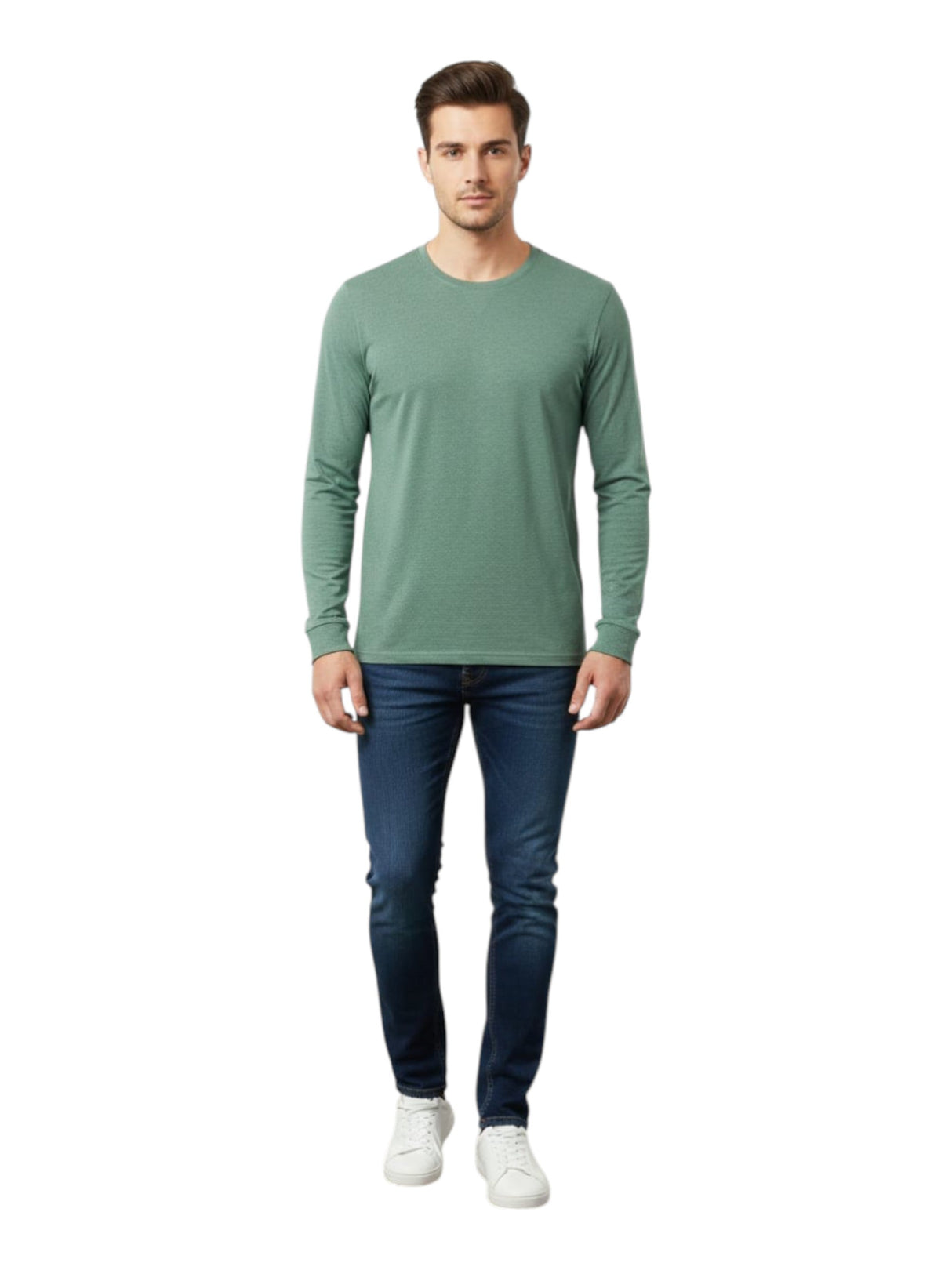 Image for Men's Plain Solid Top,Mint