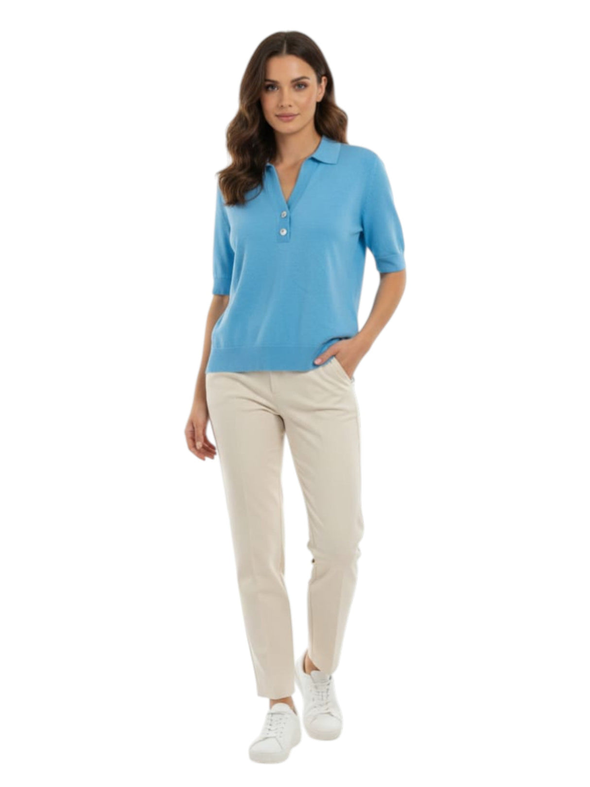 Image for Women's Plain Solid Top,Blue