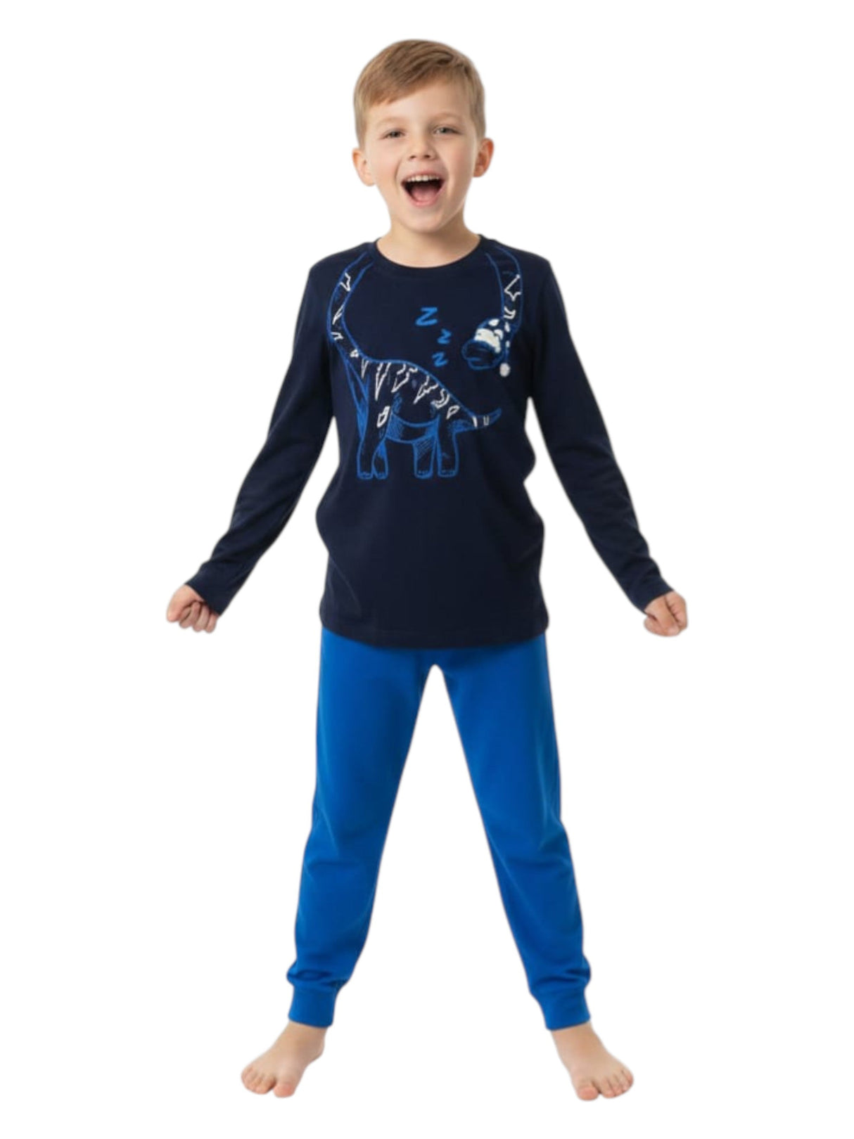 Image for Kids Boy's Printed Pajama Set,Navy
