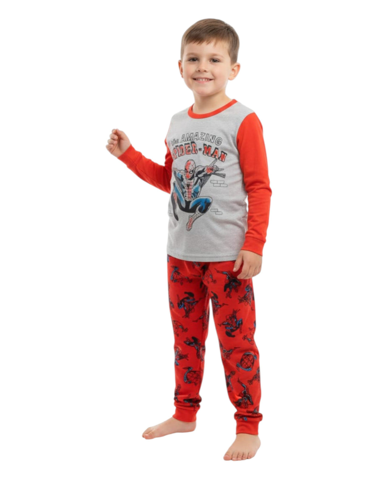 Image for Kids Boy's Printed Pajama Set,Red