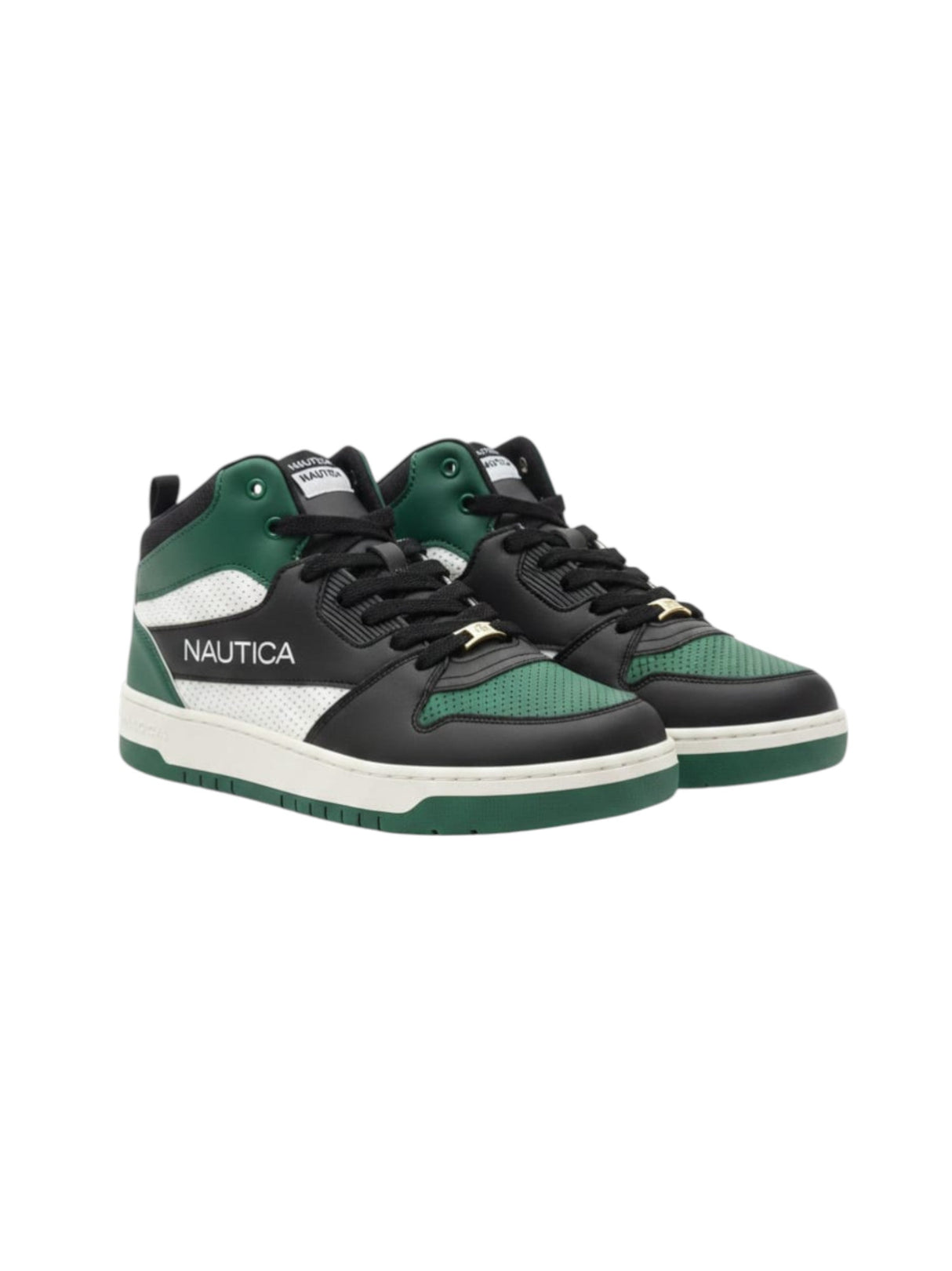 Image for Men's Colorblocked High Shoes,Black/Green