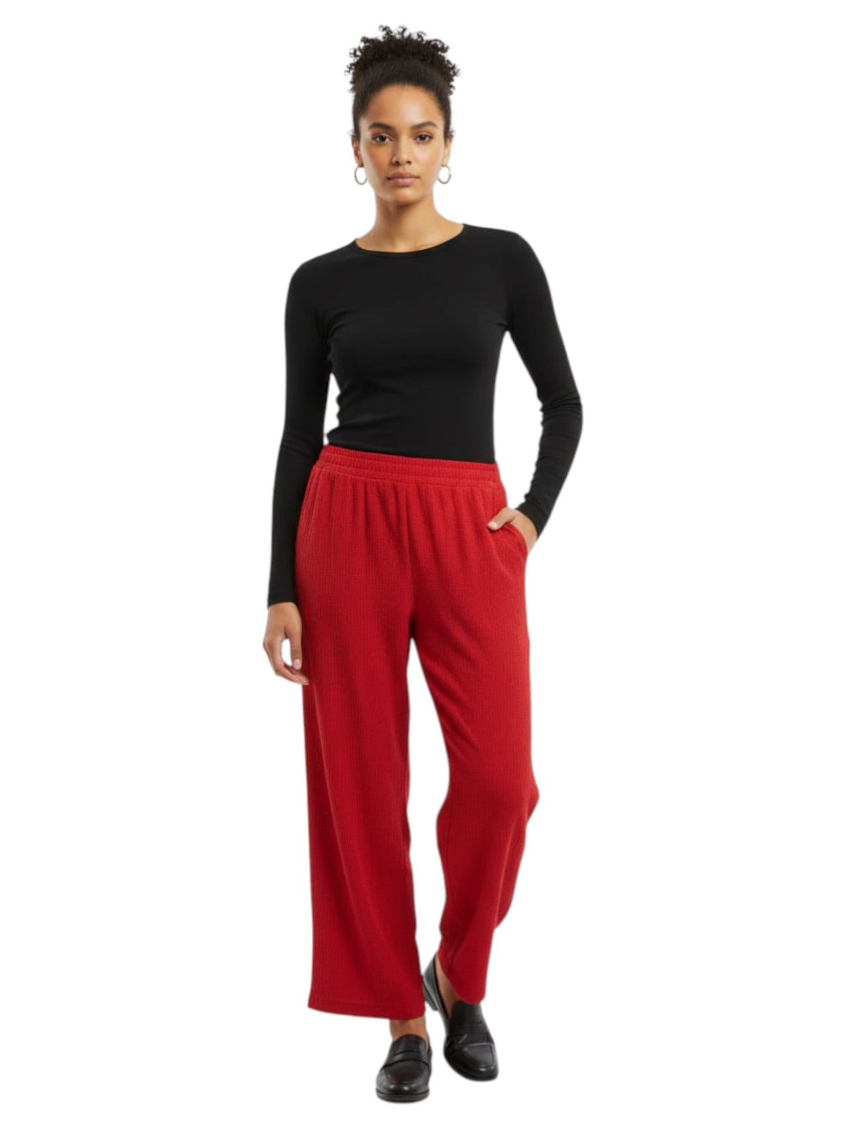 Image for Women's Ribbed Pant,Orange
