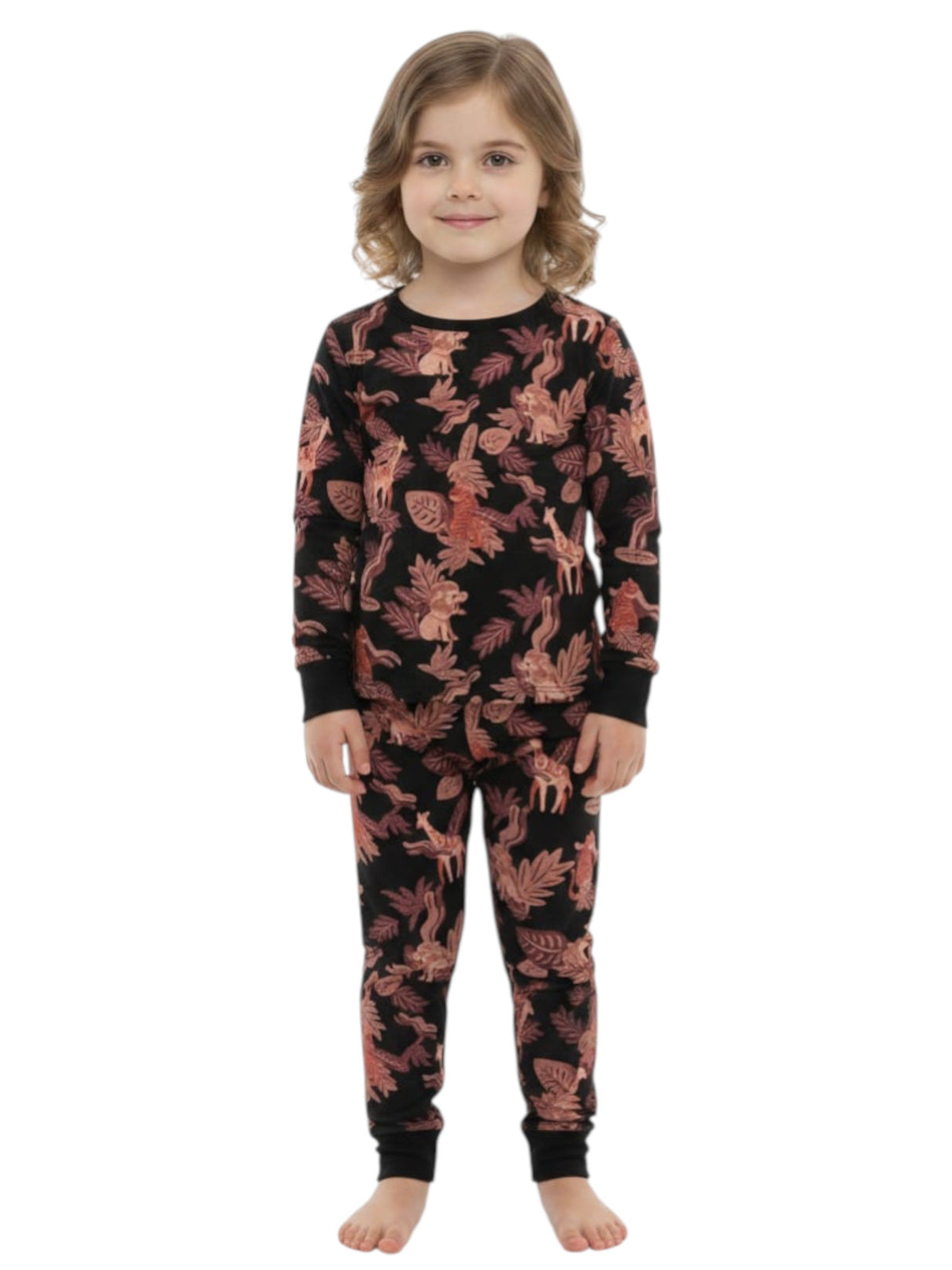 Image for Kids Girl's Printed Pajama Set,Multi