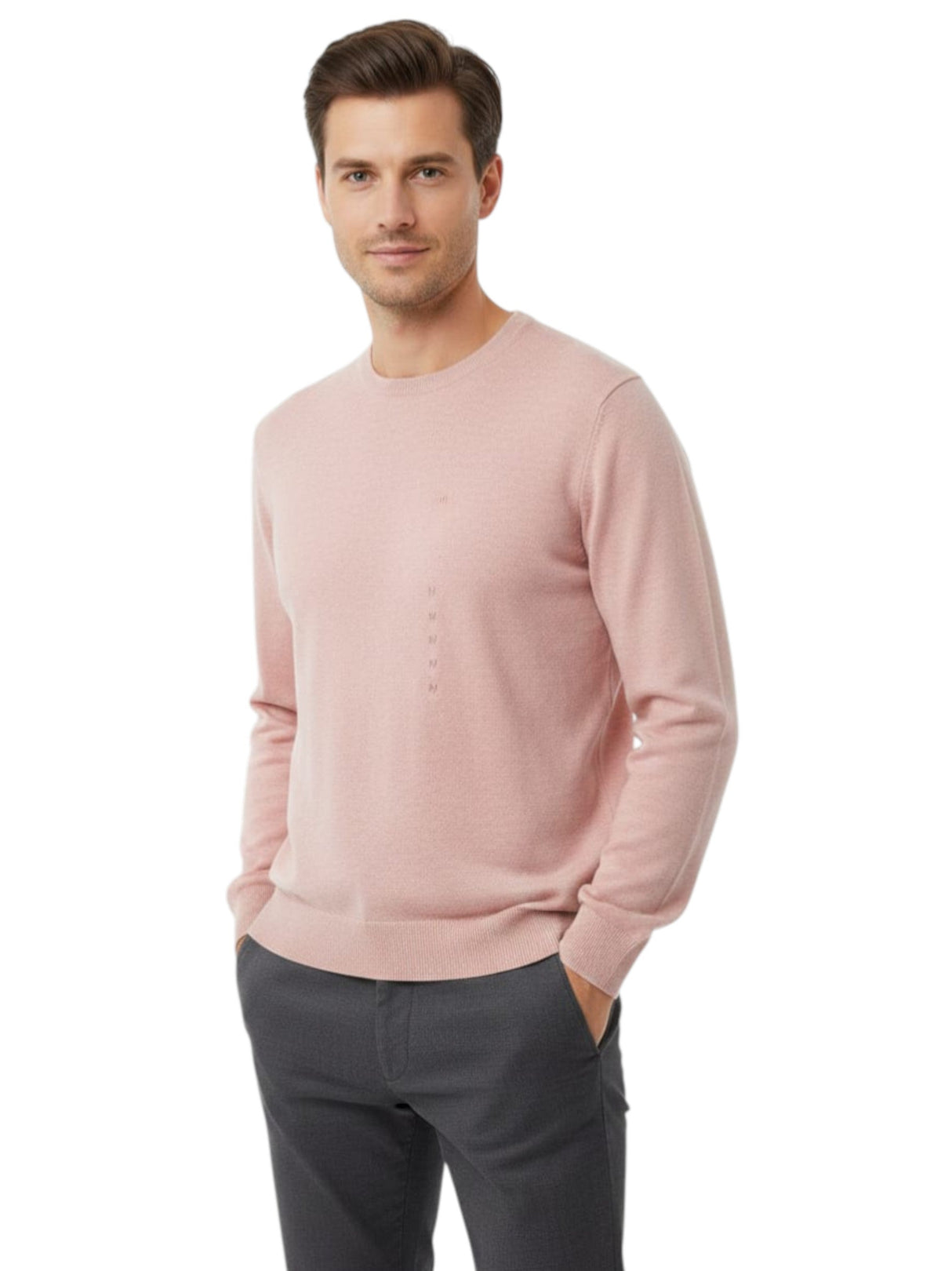 Image for Men's Plain Solid Top,Pink