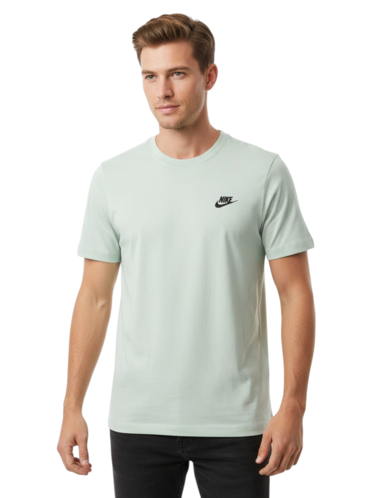 Image for Men's Plain Solid Top,Light Mint