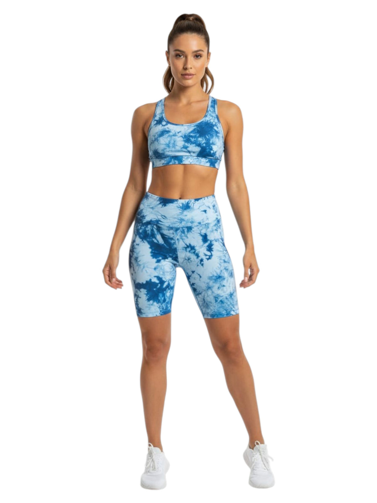 Image for Women's Navy Ombre Sport Short,Light Blue