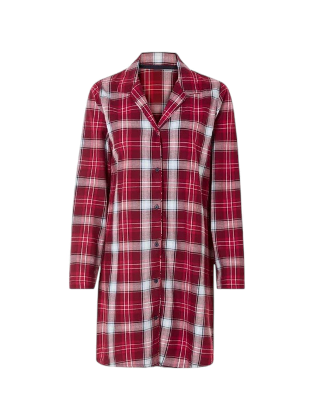 Image for Women's Plaid Sleepwear Chemise,Red