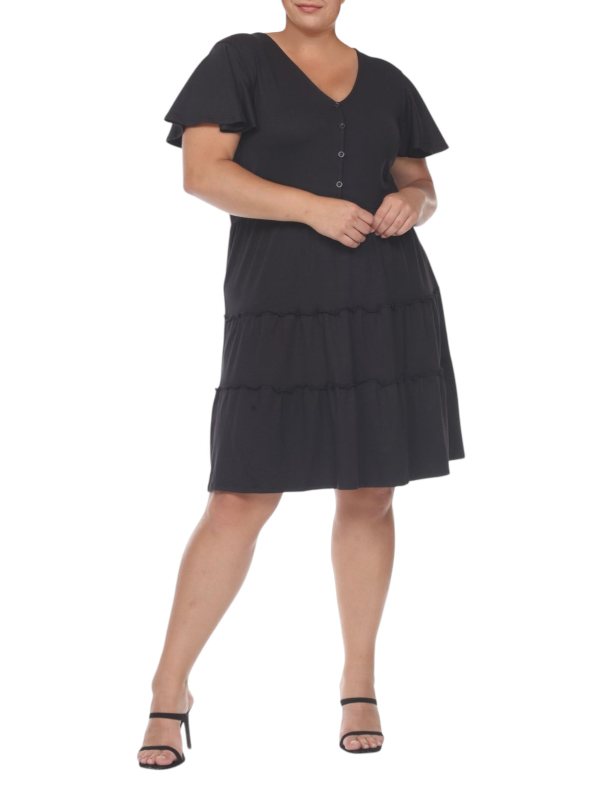 Image for Women's Plain Dress,Black