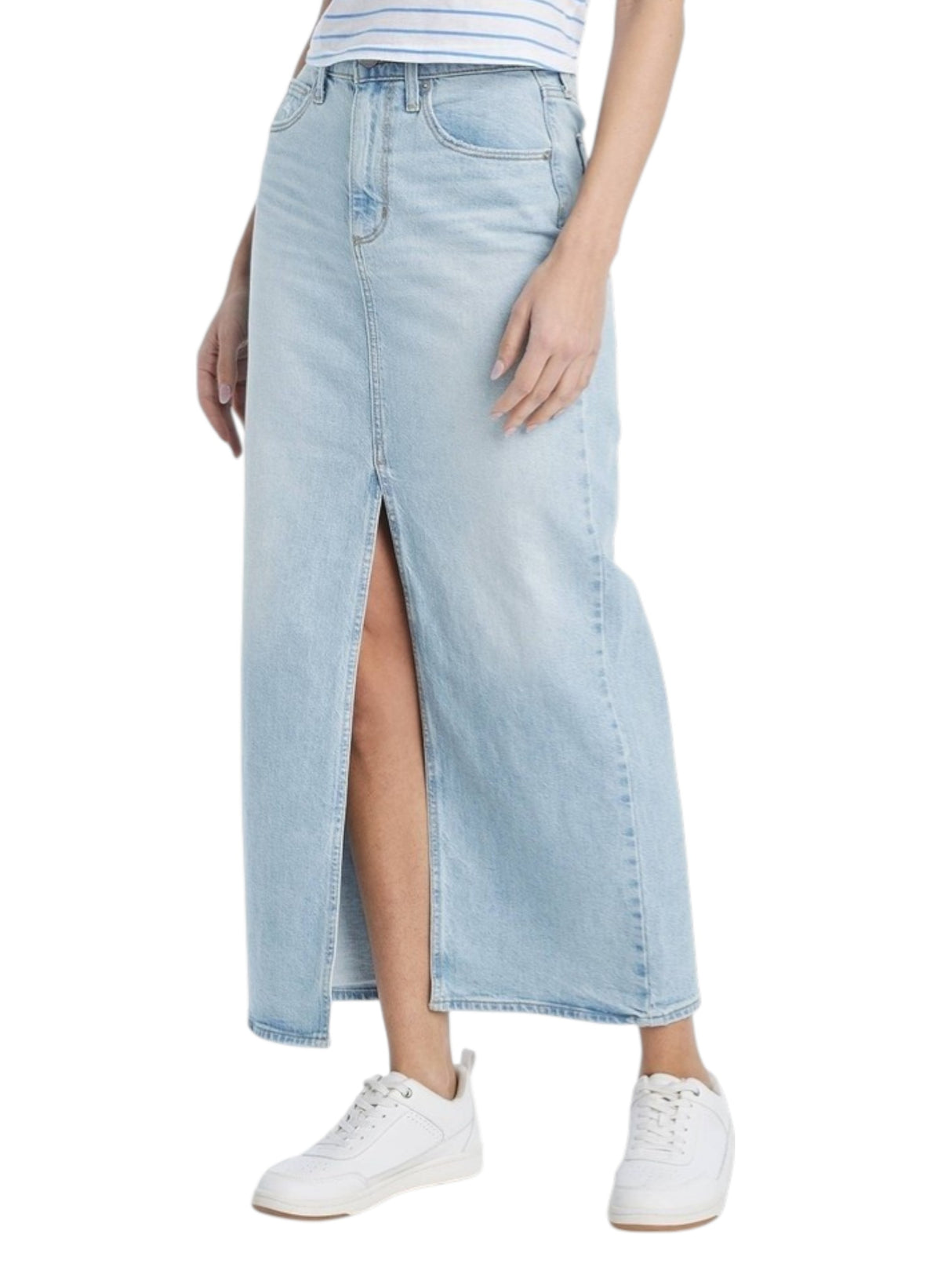 Image for Women's Pllain Jeans Skirt,Blue