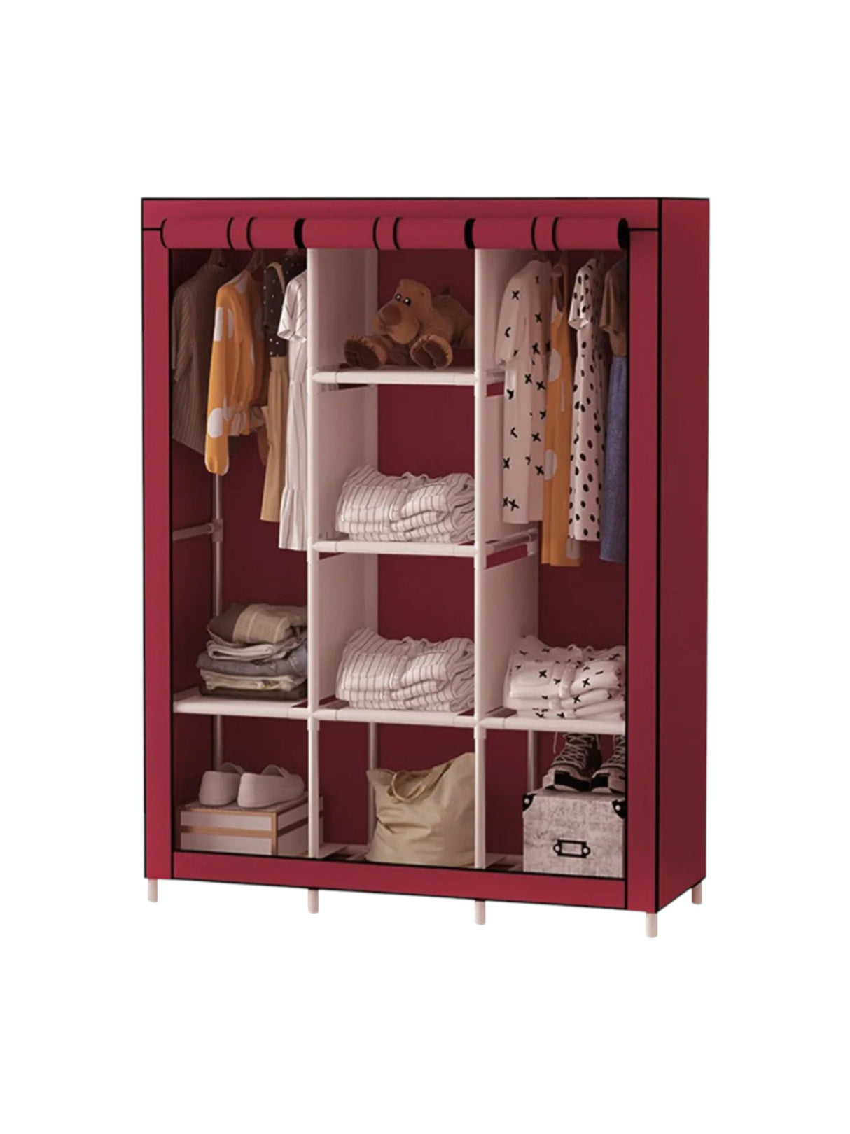 Image for Portable Fabric Wardrobe Organizer