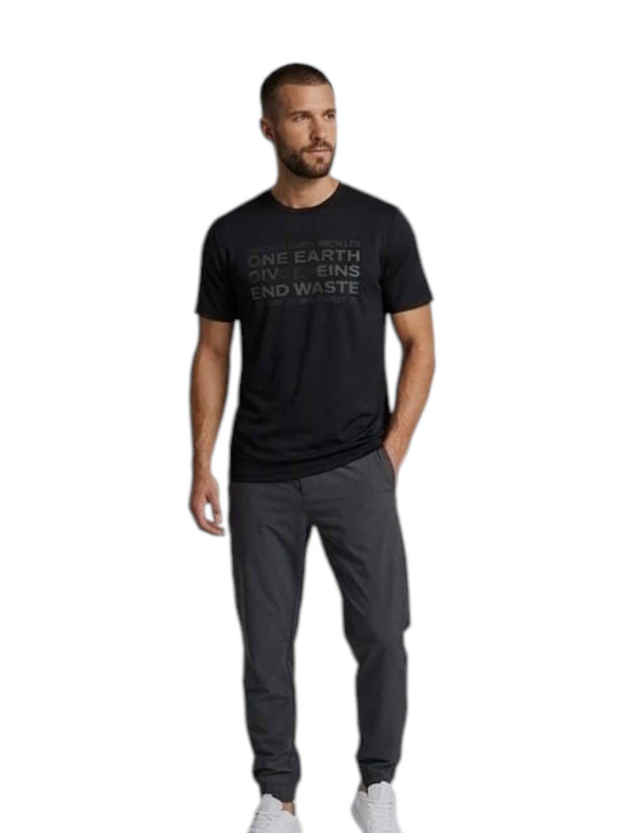 Image for Men's Printed Top,Black