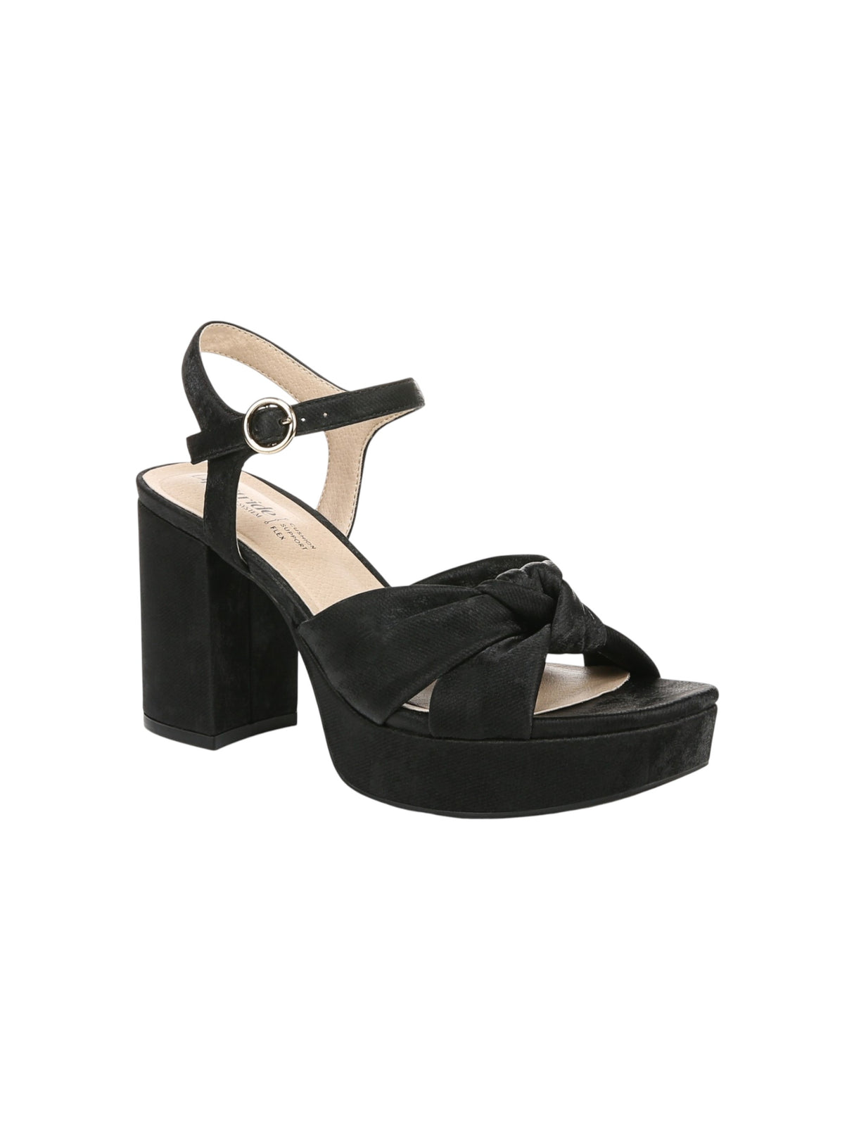 Image for Women's Velour Heeled Shoes,Black