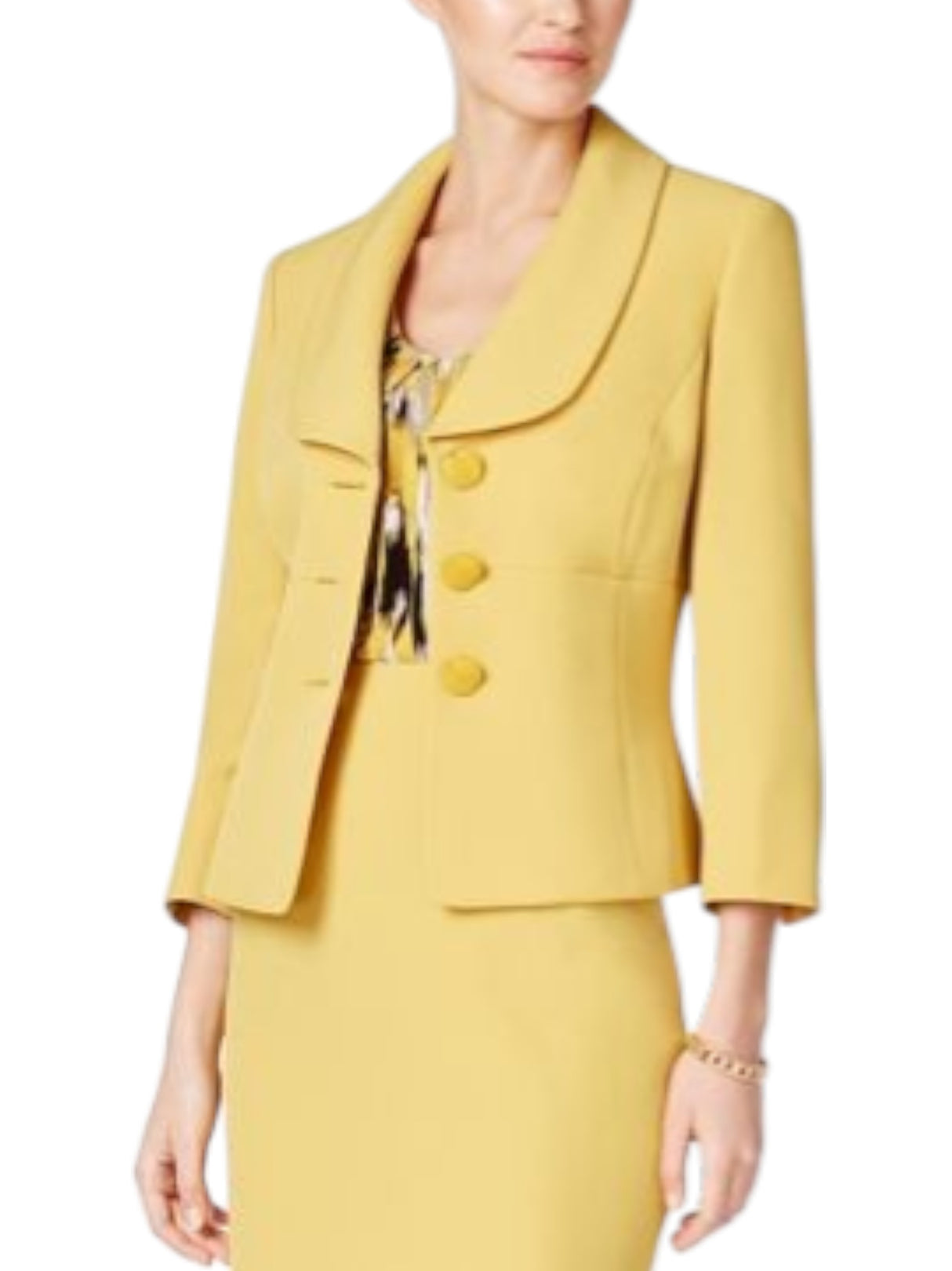 Image for Women's Plain Blazer,Yellow