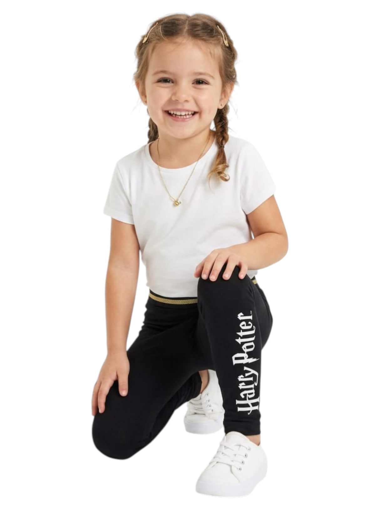 Image for Kids Girl's Printed Legging,Black