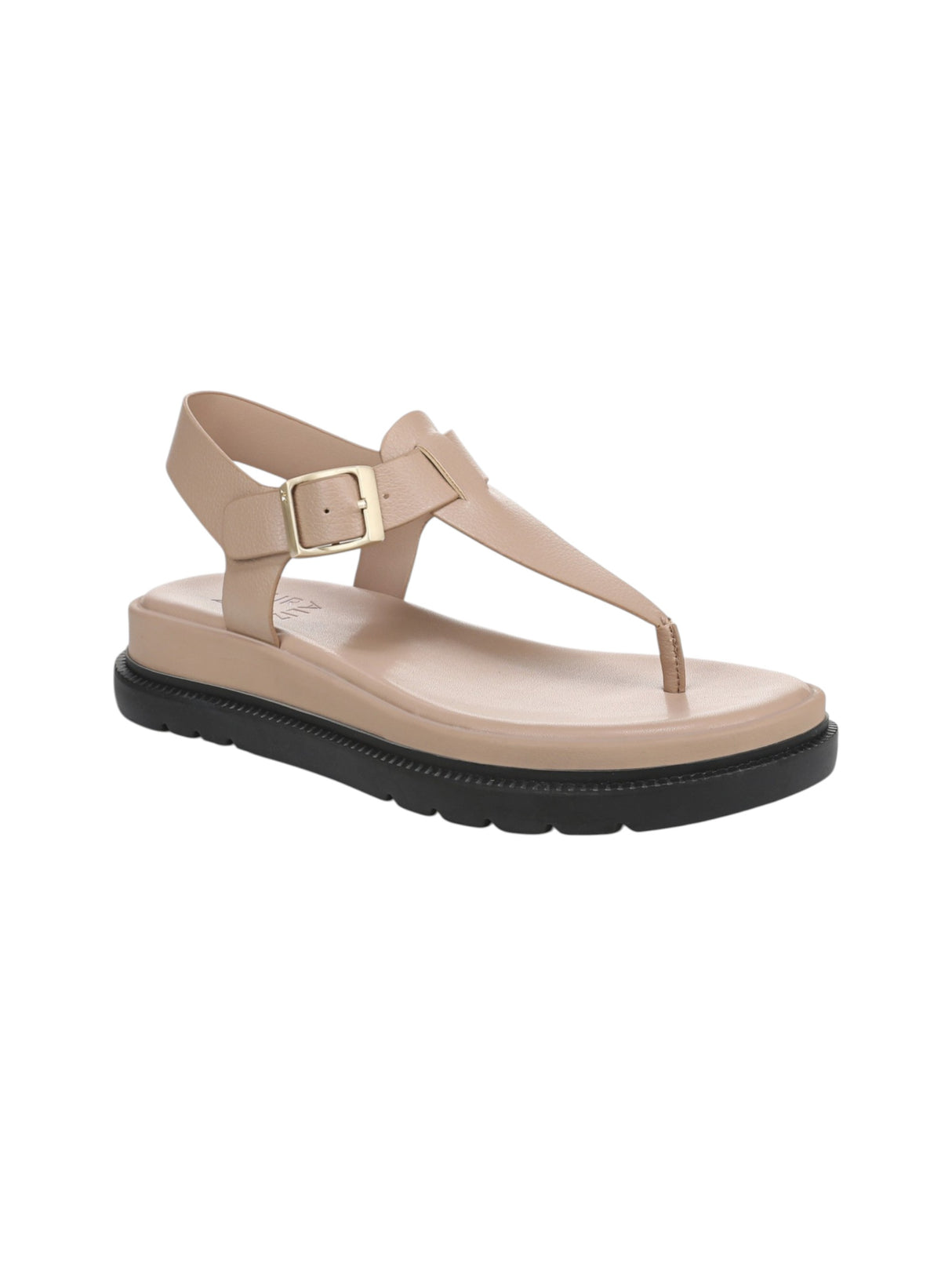 Image for Women's Plain Ribbed Sandals,Beige