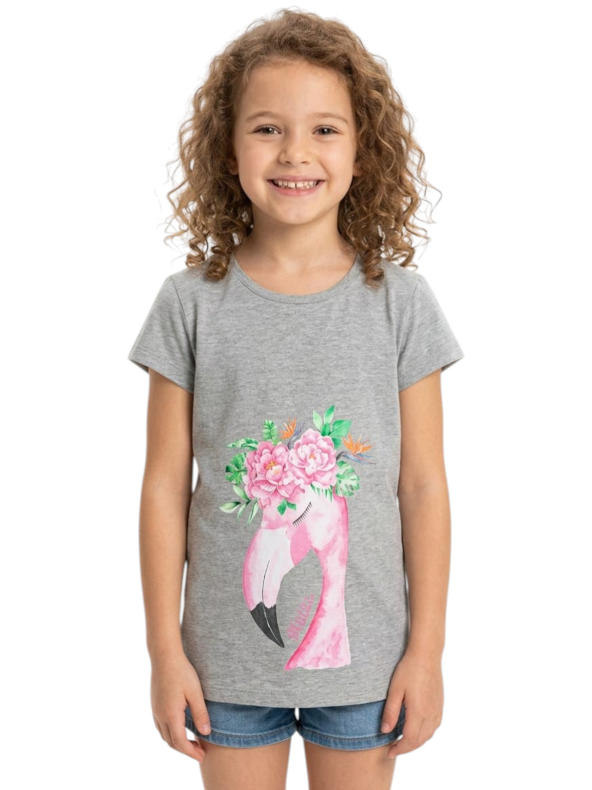 Image for Kids Girl's Printed Top,Grey