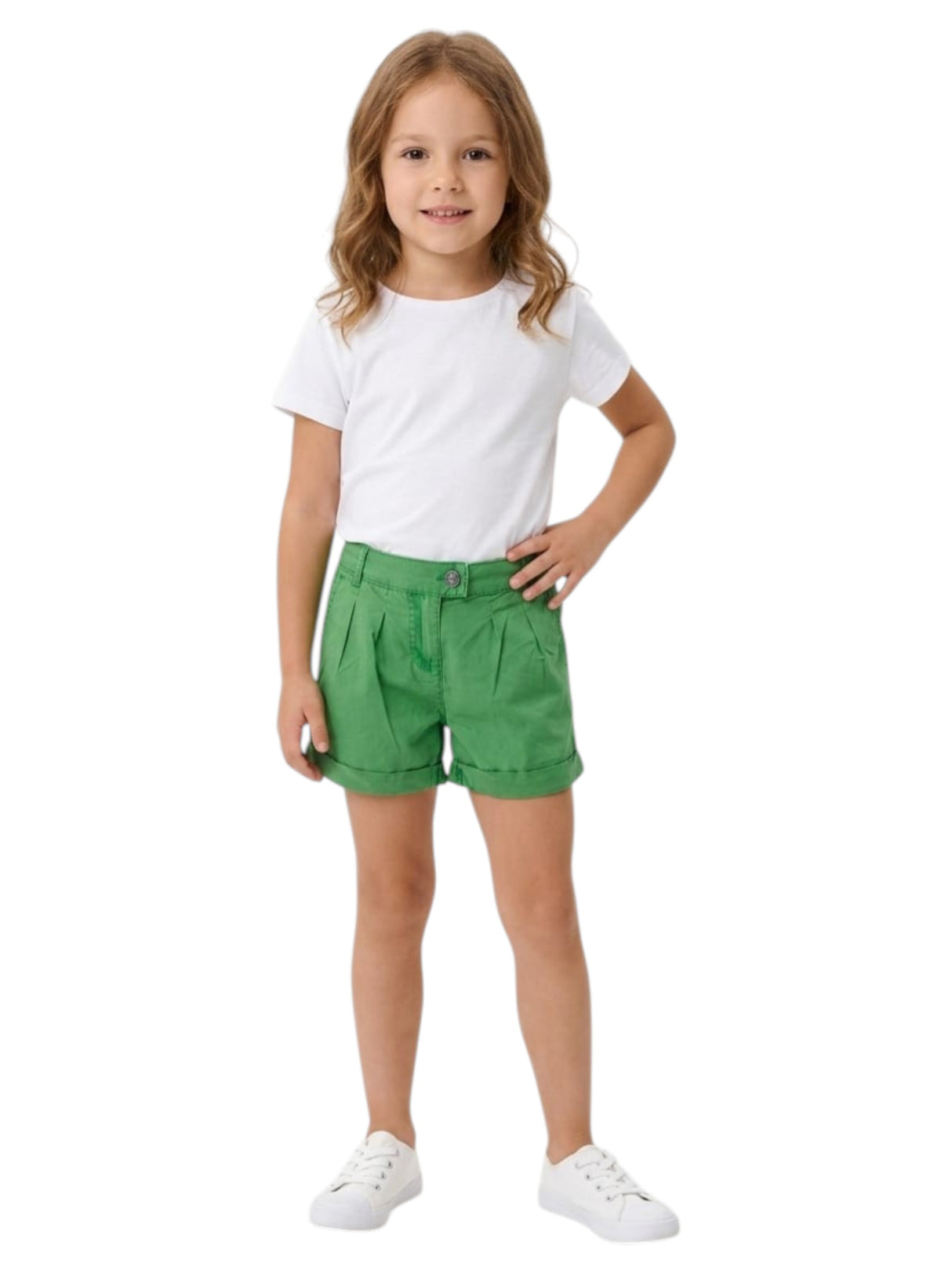 Image for Kids Girl's Plain Short,Green
