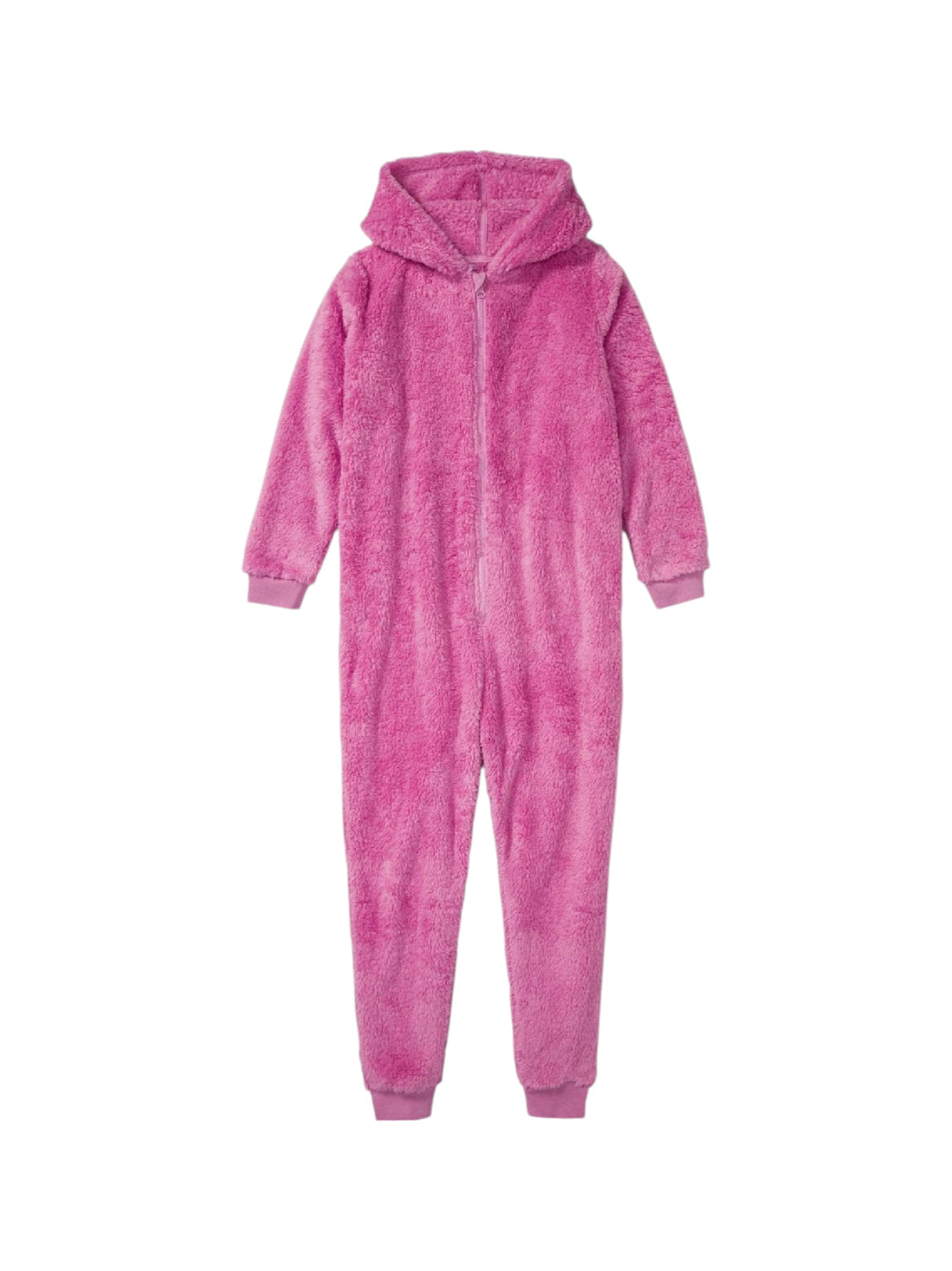 Image for Kids Girl's Faux Fur Sleepwear Jumpsuit,Pink