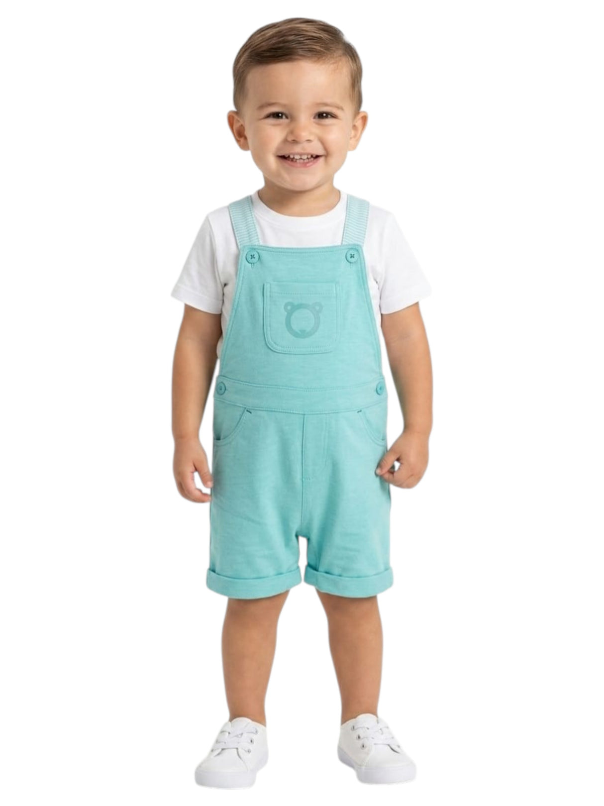 Image for Kids Boy's Printed Jumpsuit,Aqua