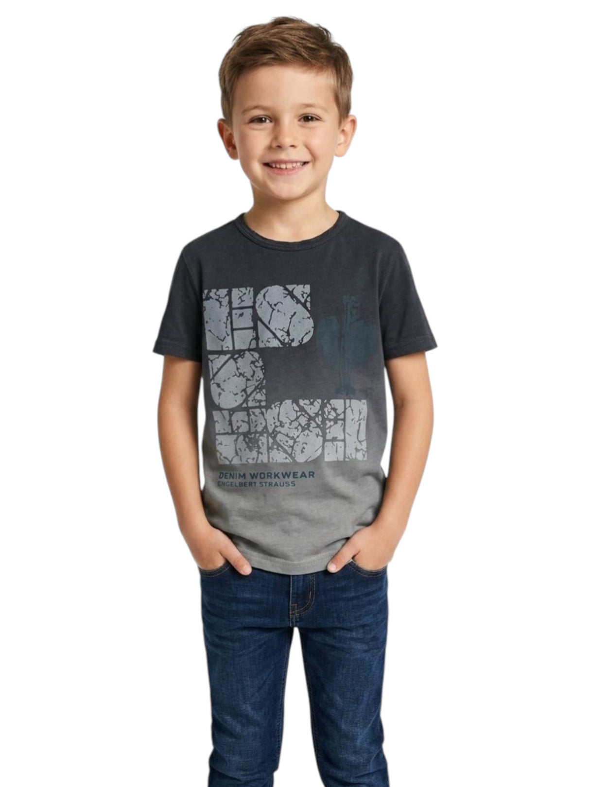 Image for Kids Boy's Printed Top,Black