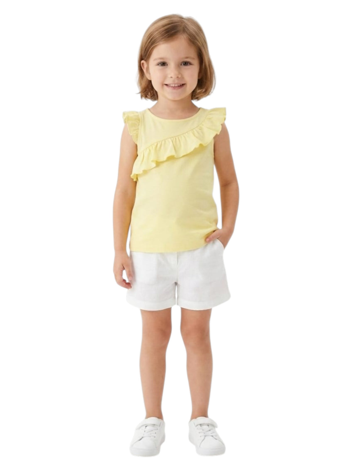 Image for Kids Girl's Plain Top,Yellow