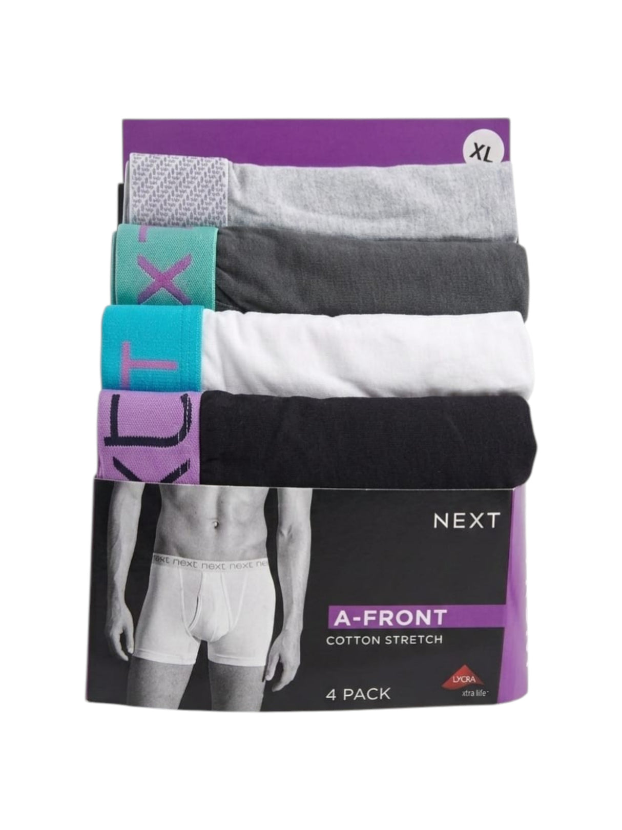 Image for Men's Plain Boxer Set 4 Pieces,Multi