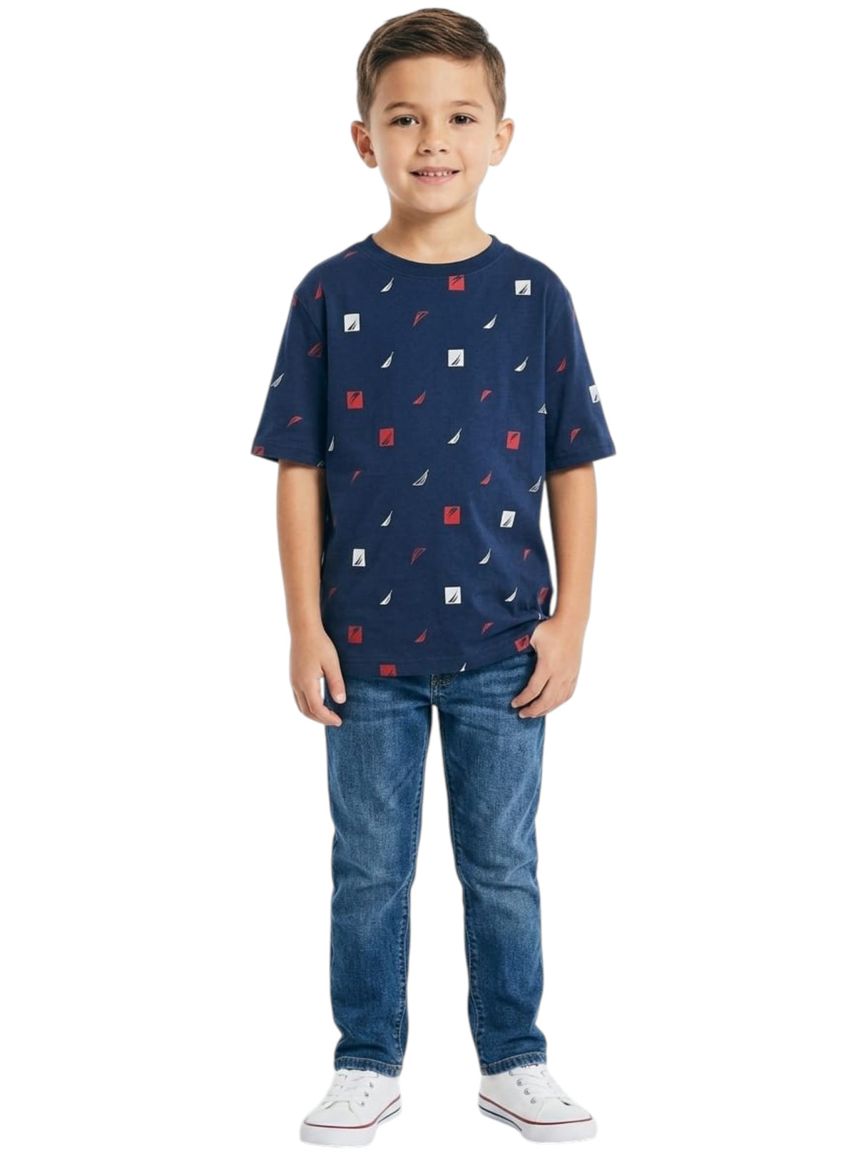 Image for Kids Boy's Printed Top,Navy