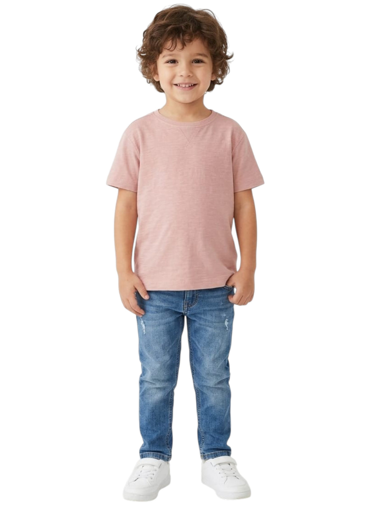 Image for Kids Boy's Plain Top,Dusty Pink