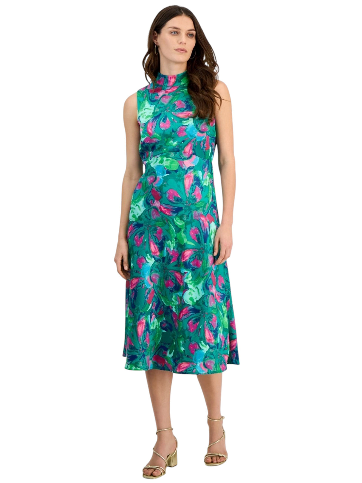 Image for Women's Floral Printed Dress,Multi
