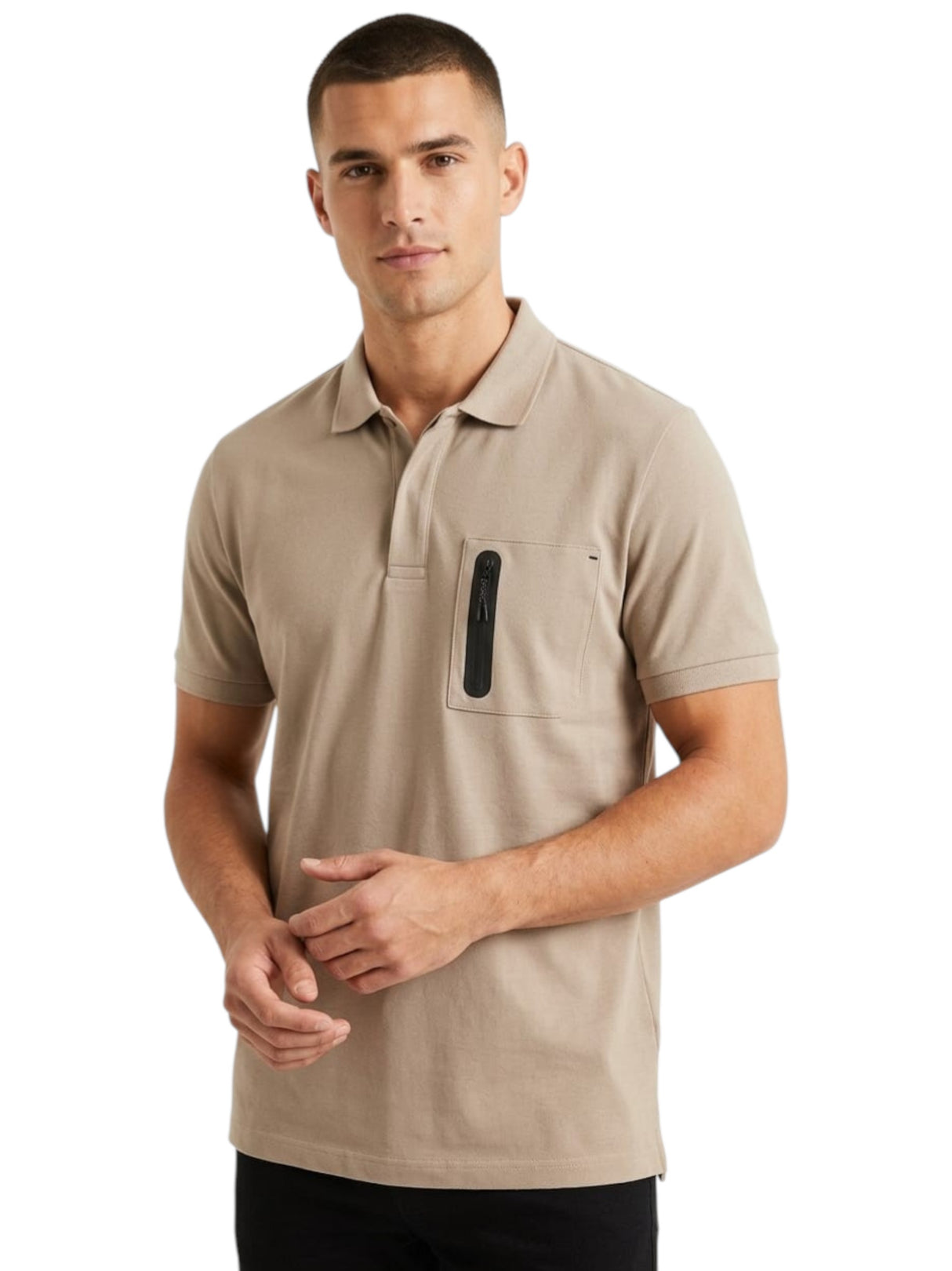Image for Men's Colorblocked Top,Beige