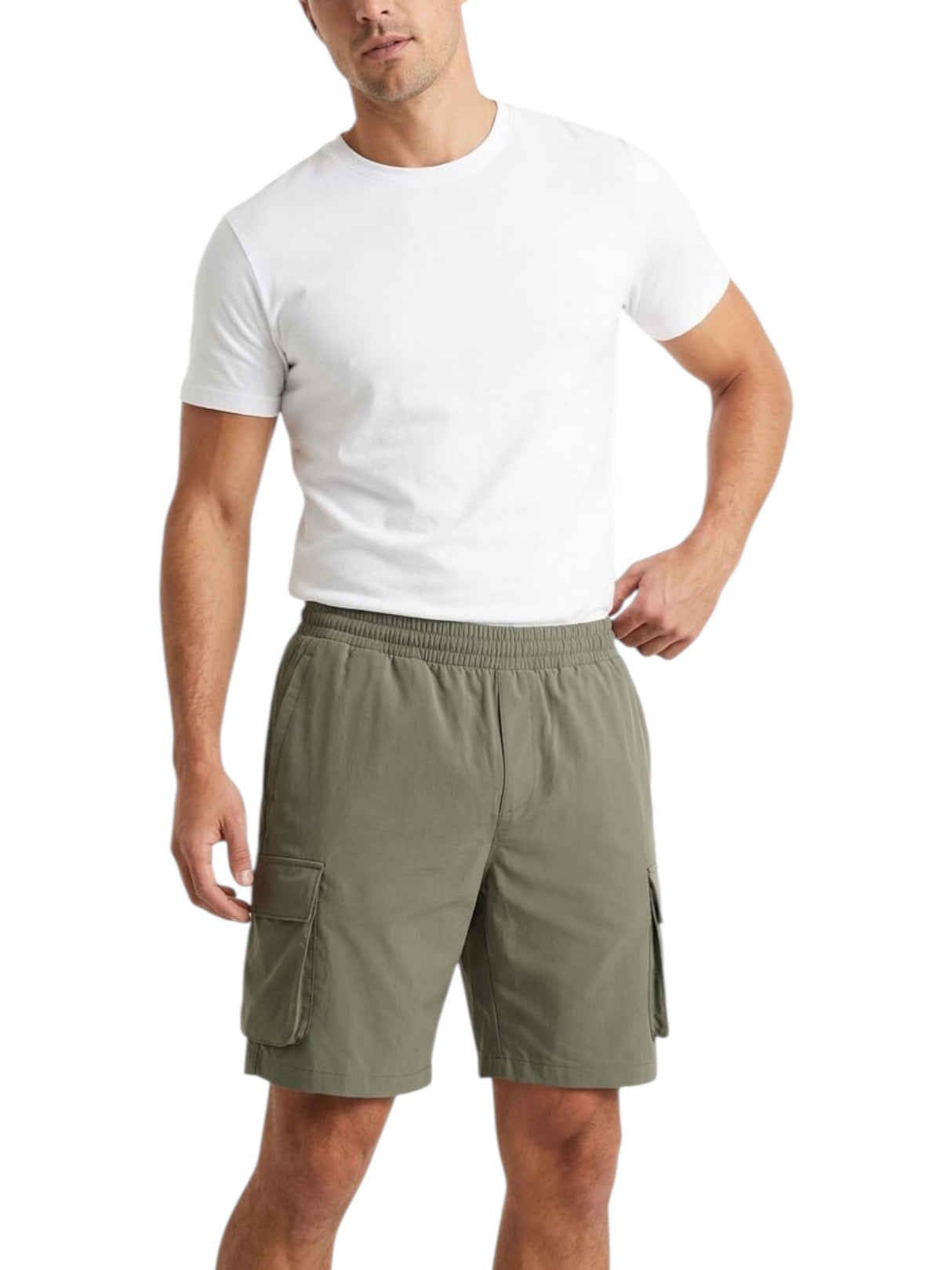 Image for Men's Plain Short,Olive