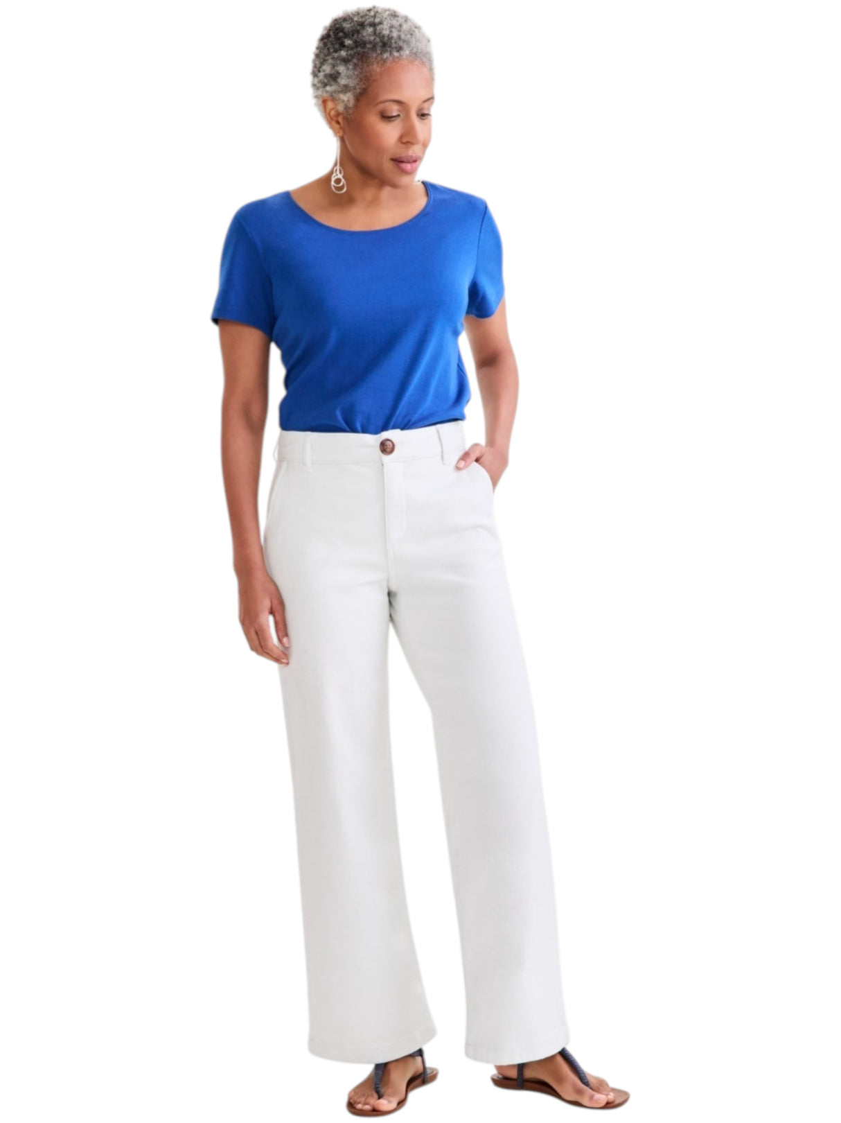 Image for Women's Plain Jeans,White