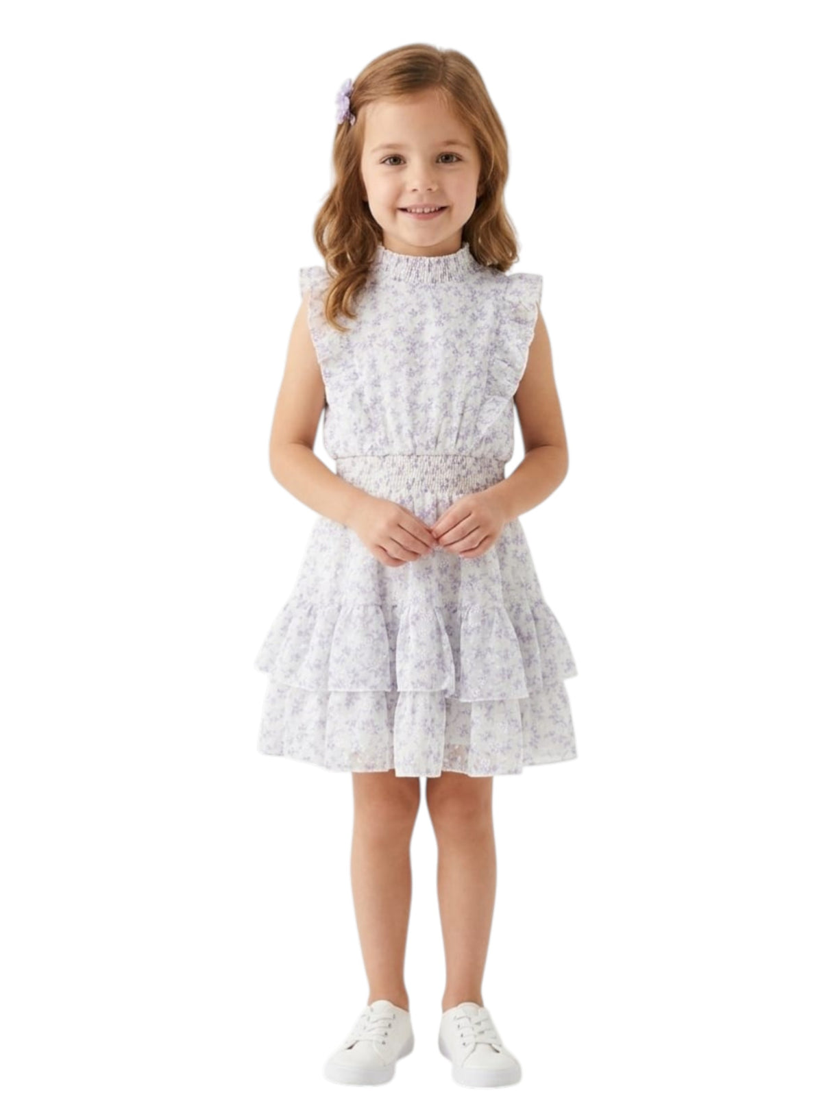 Image for Kids Girl's Printed Dress,White