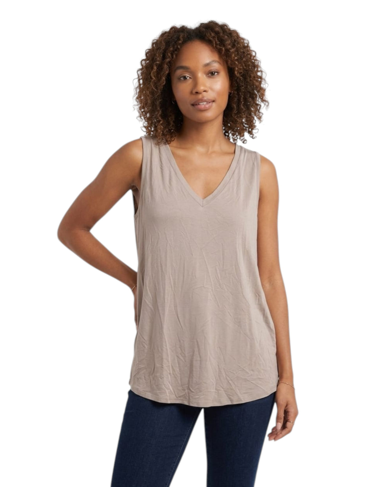 Image for Women's Plain Top,Beige