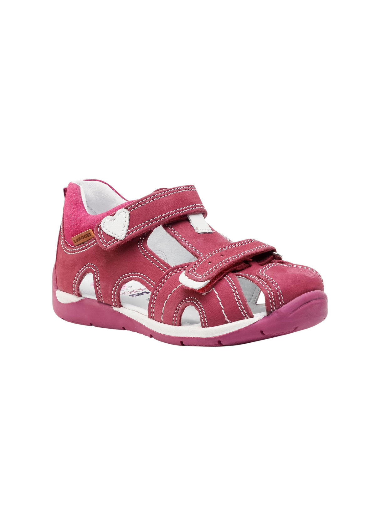Image for Kids Girl's Ribbed Sandals,Burgundy