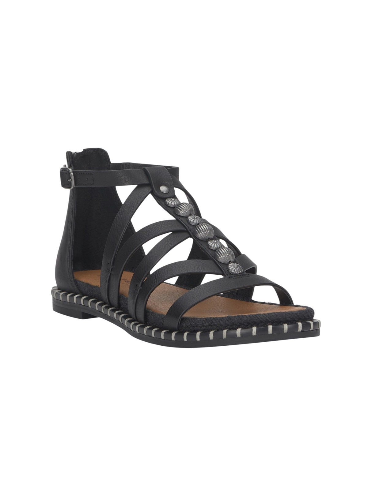 Image for Women's Ribbed Sandals,Black