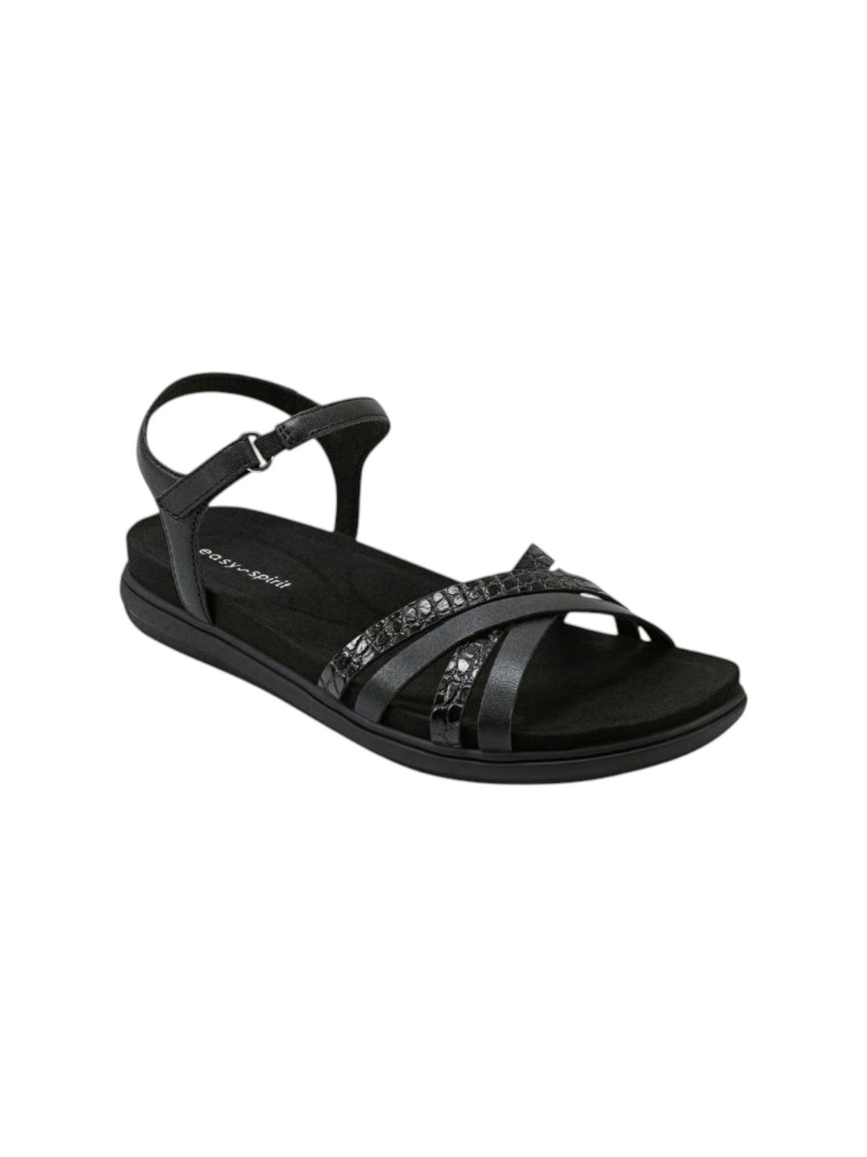 Image for Women's Ribbed Sandals,Black