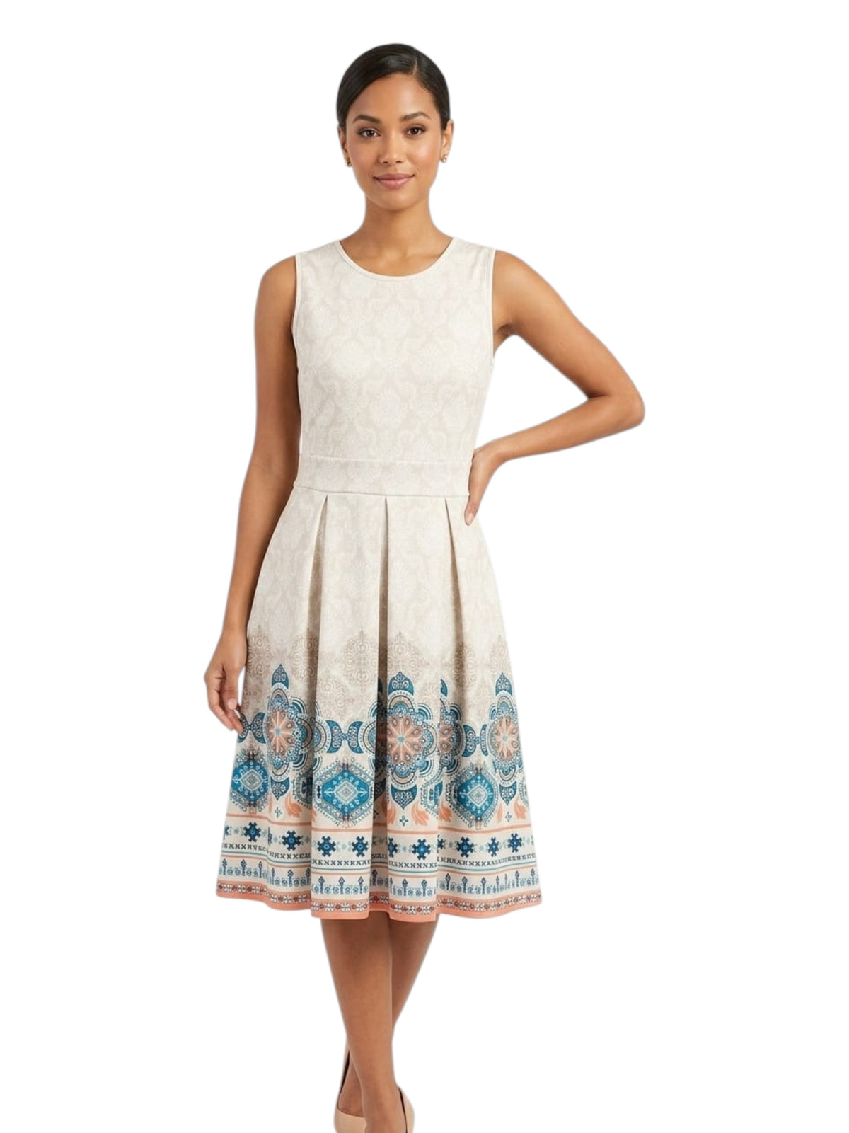 Image for Women's Printed Dress,Multi
