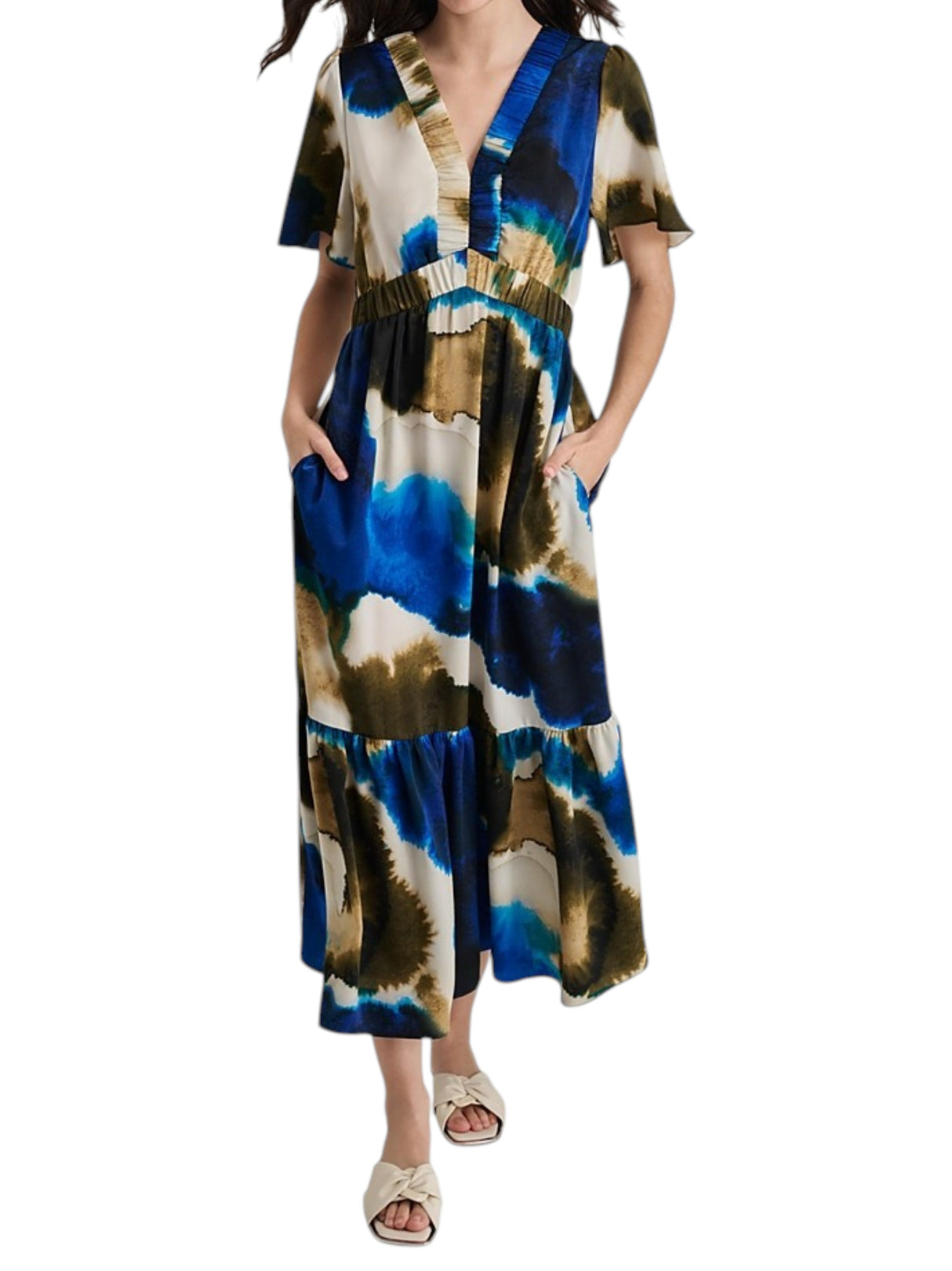 Image for Women's Printed Jumpsuit,Blue