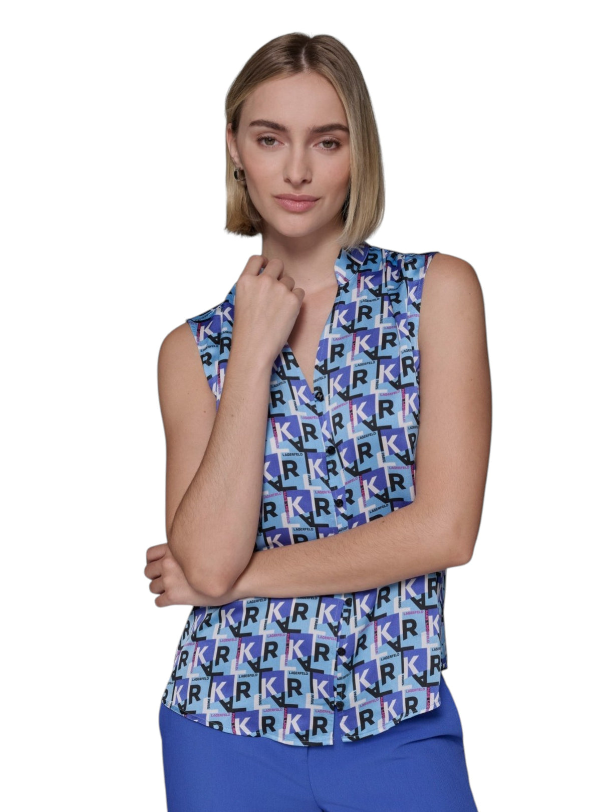 Image for Women's Printed Chemise,Blue